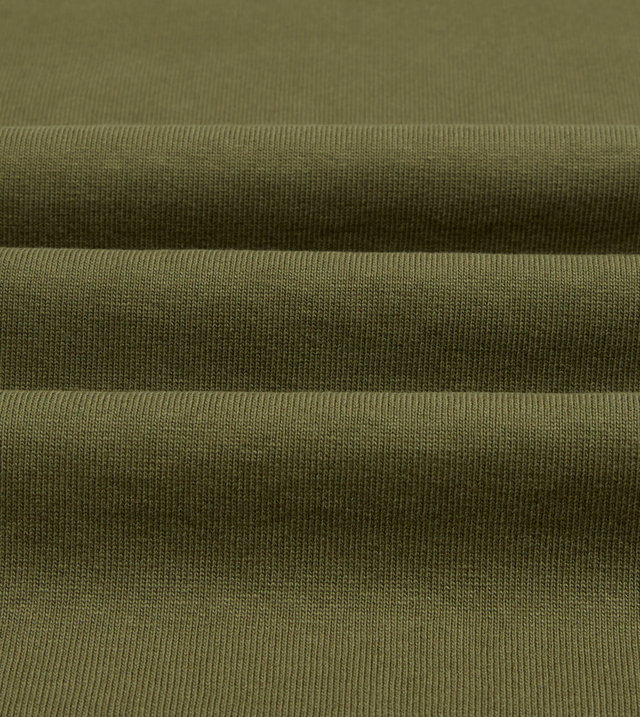 Olive Cotton Crew Neck Hiking T-Shirt