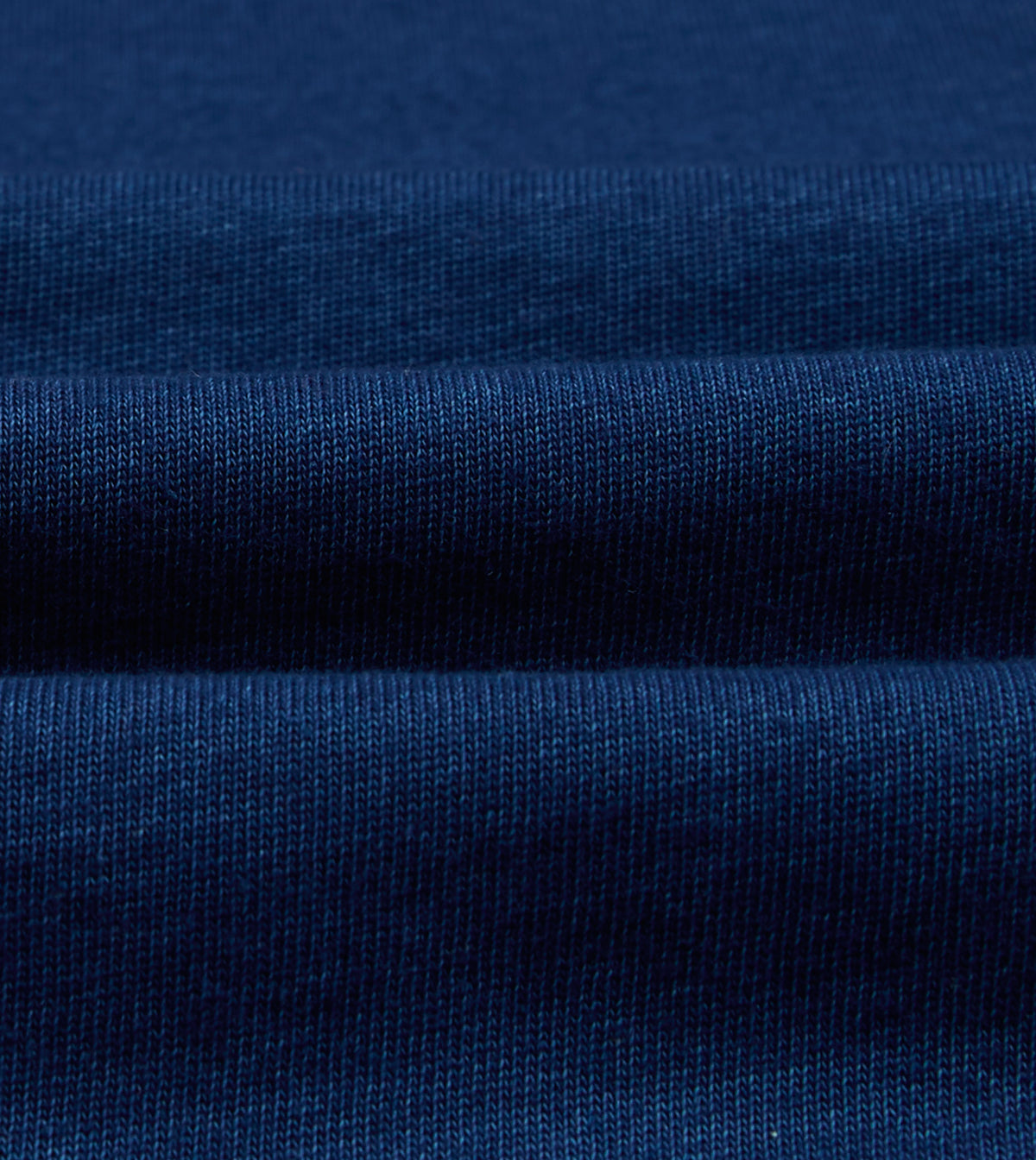 Indigo Dyed Cotton Crew Neck Hiking T-Shirt