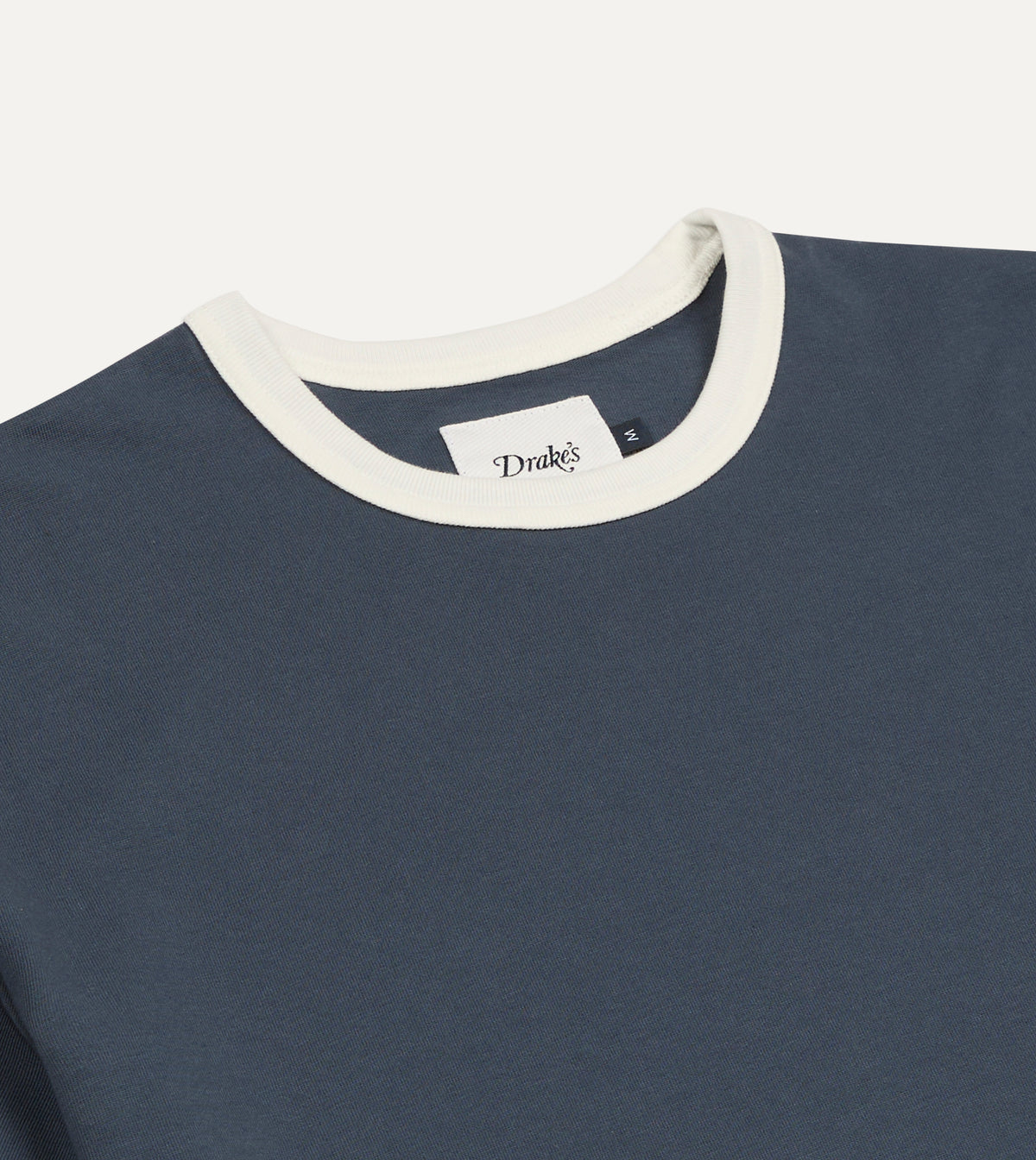 Navy and Ecru Ringer T-Shirt