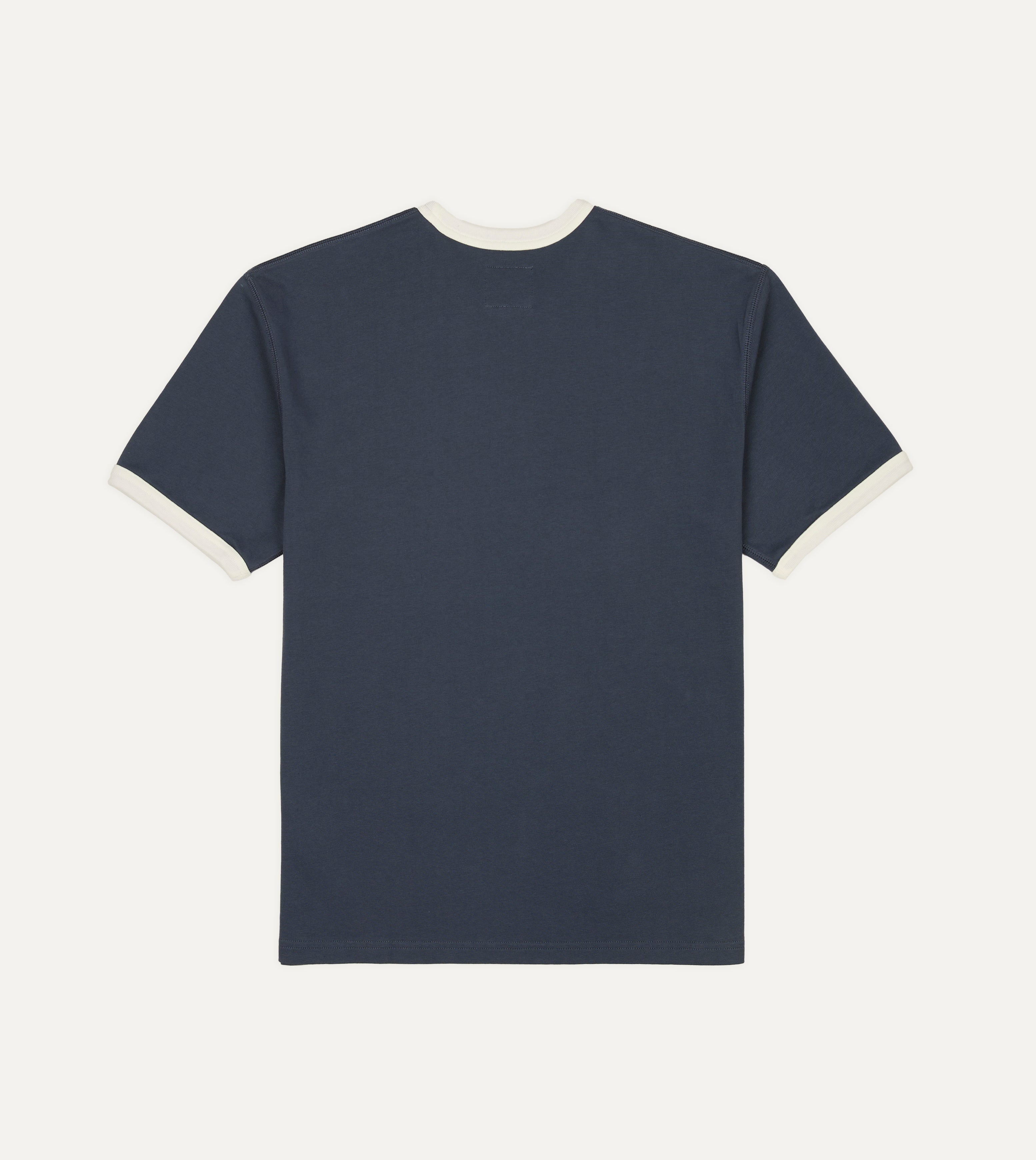 Navy and Ecru Ringer T-Shirt