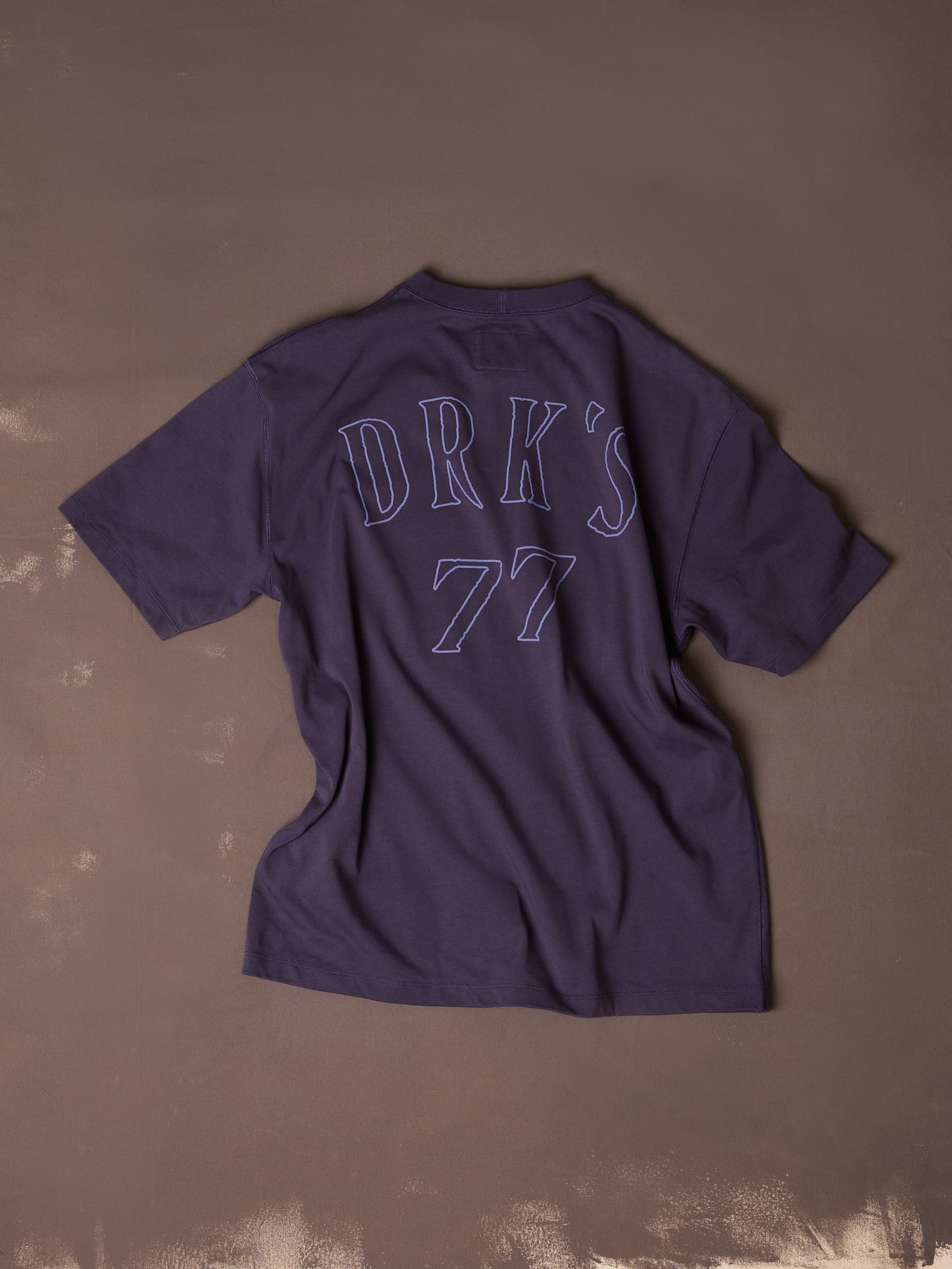 Purple '77' Print Short-Sleeve Hiking T-Shirt