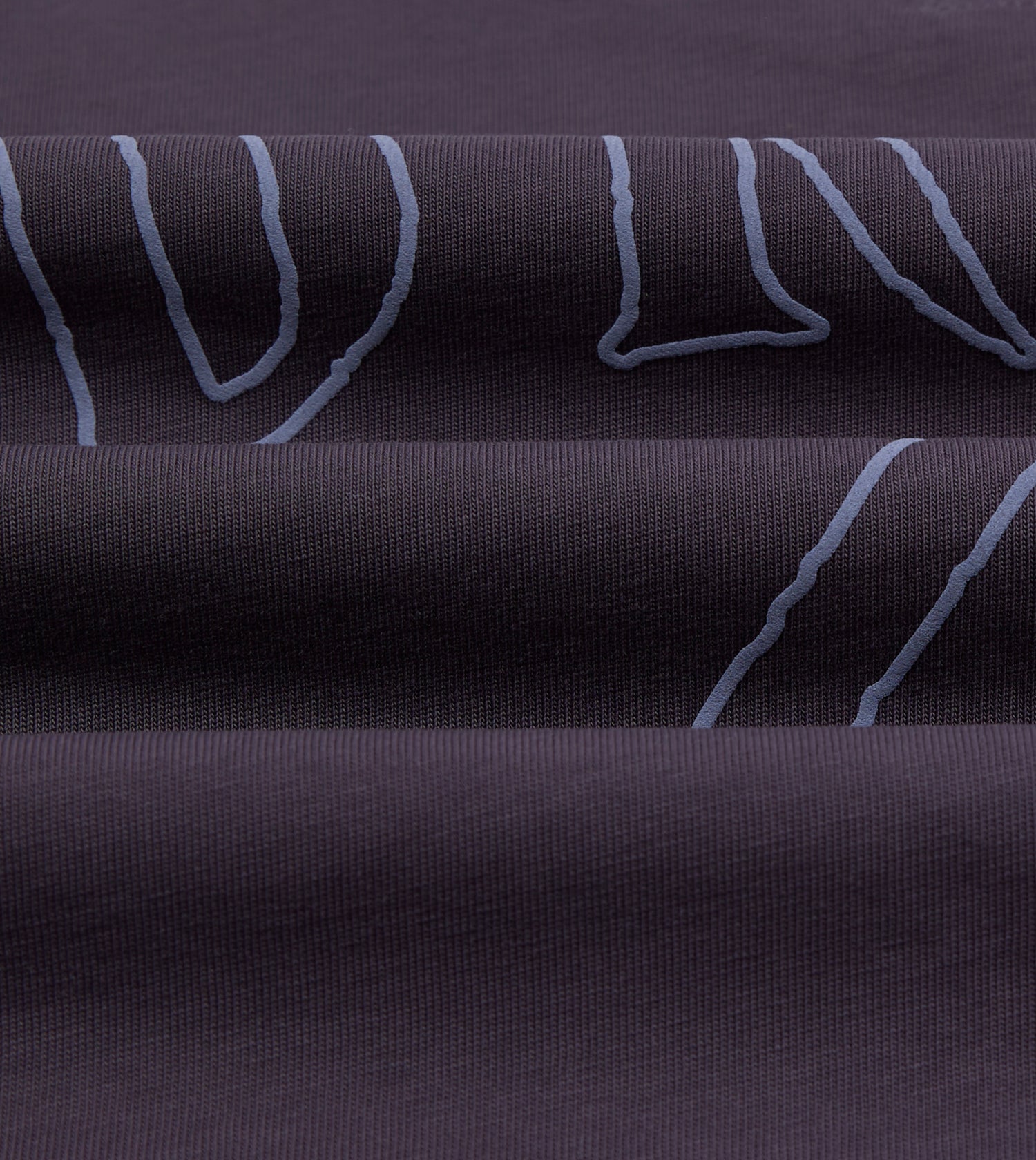 Purple '77' Print Short-Sleeve Hiking T-Shirt