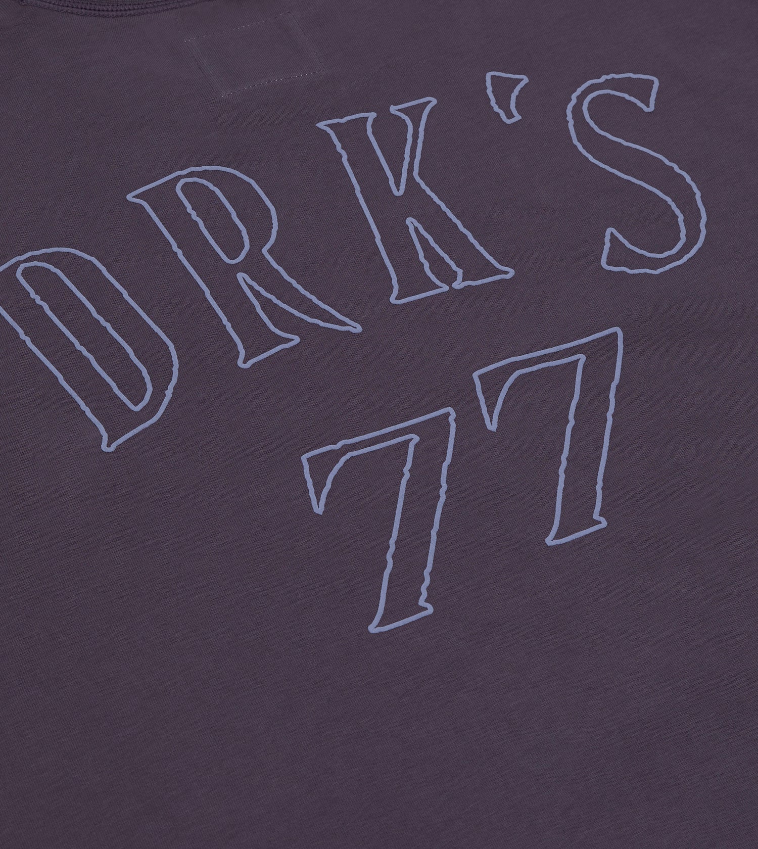 Purple '77' Print Short-Sleeve Hiking T-Shirt