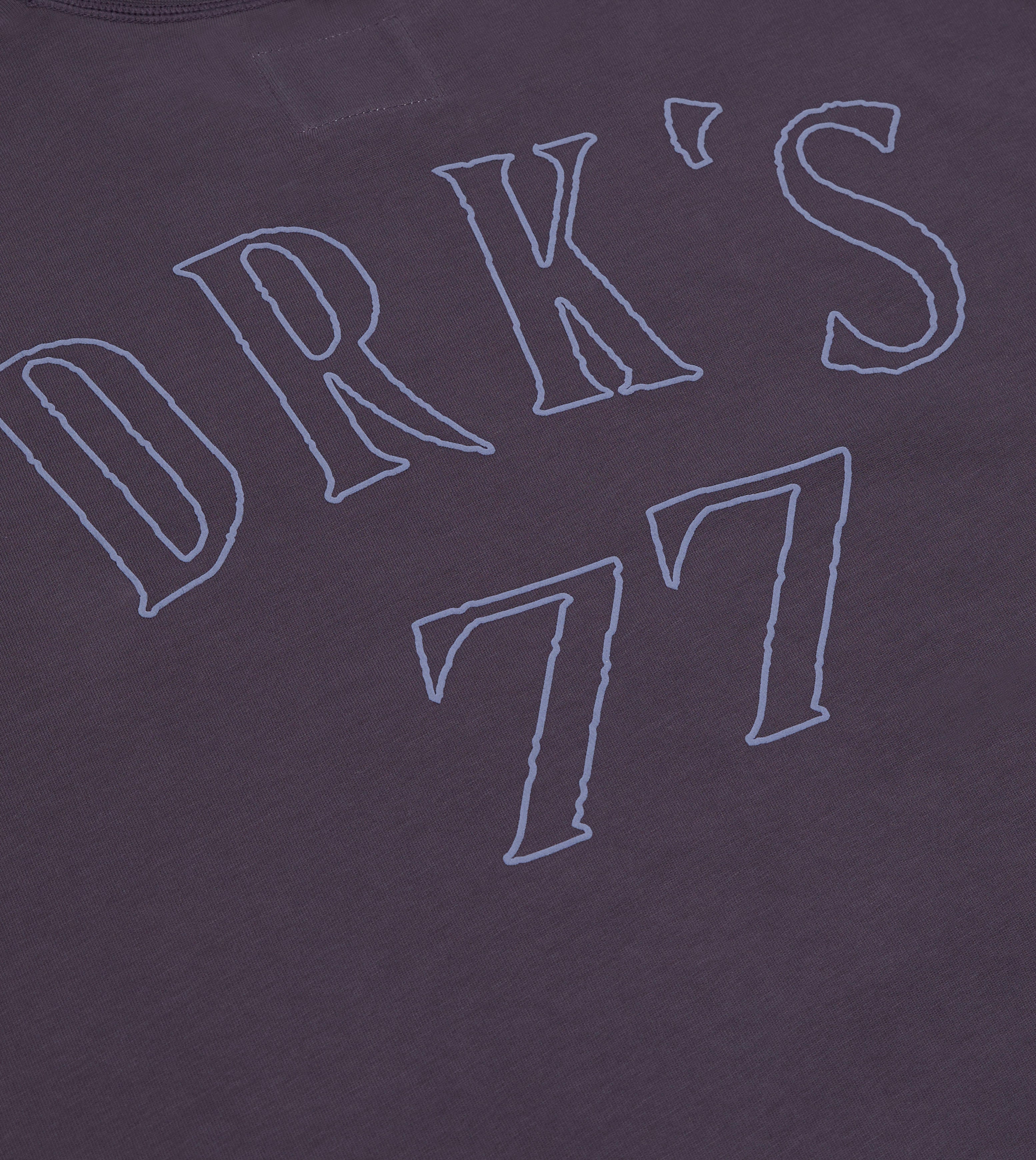 Purple '77' Print Short-Sleeve Hiking T-Shirt