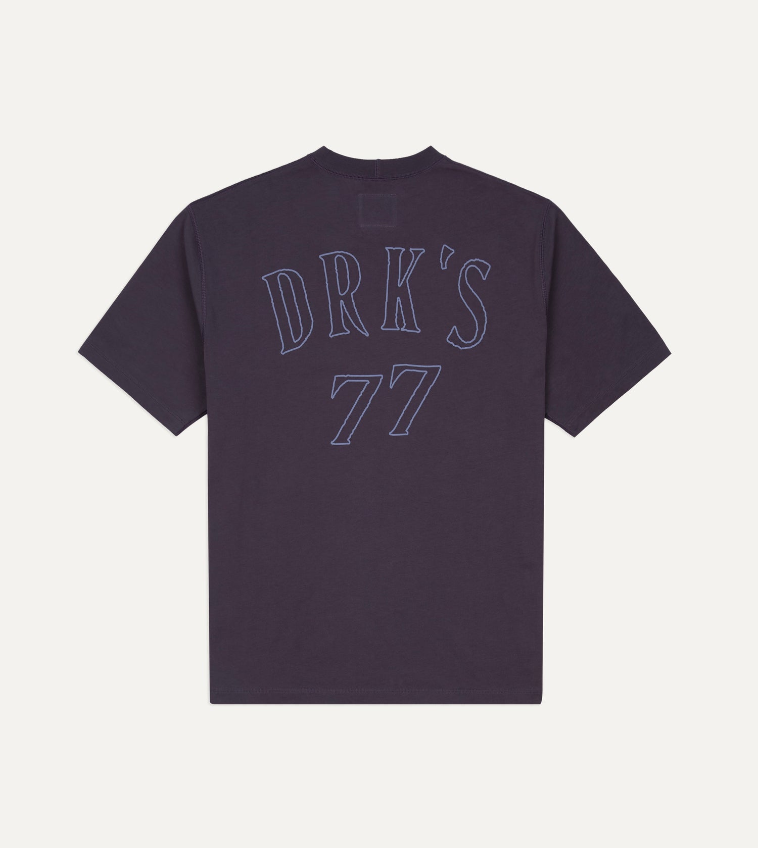 Purple '77' Print Short-Sleeve Hiking T-Shirt