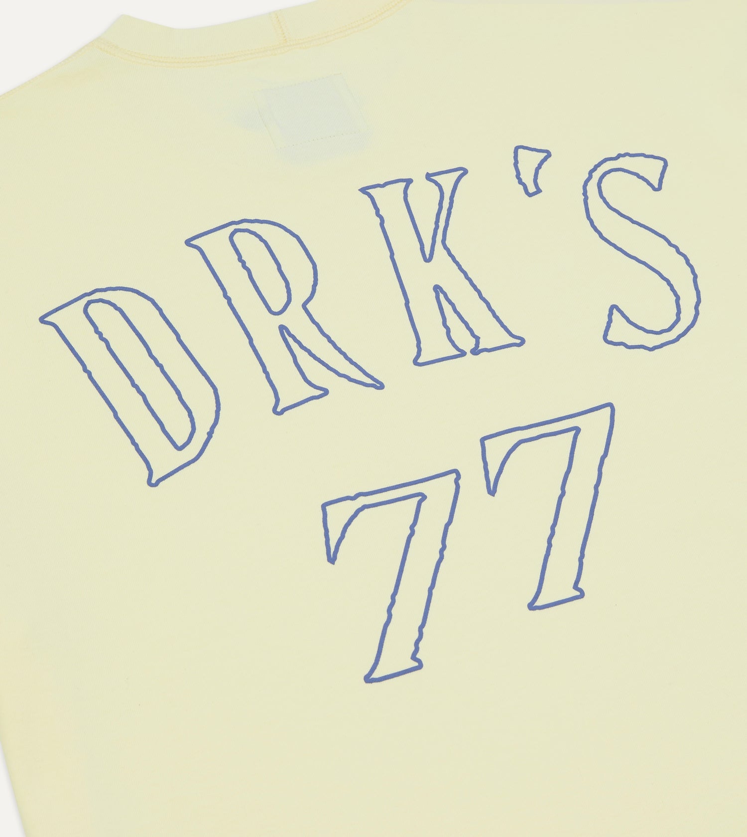 Yellow '77' Print Short-Sleeve Hiking T-Shirt