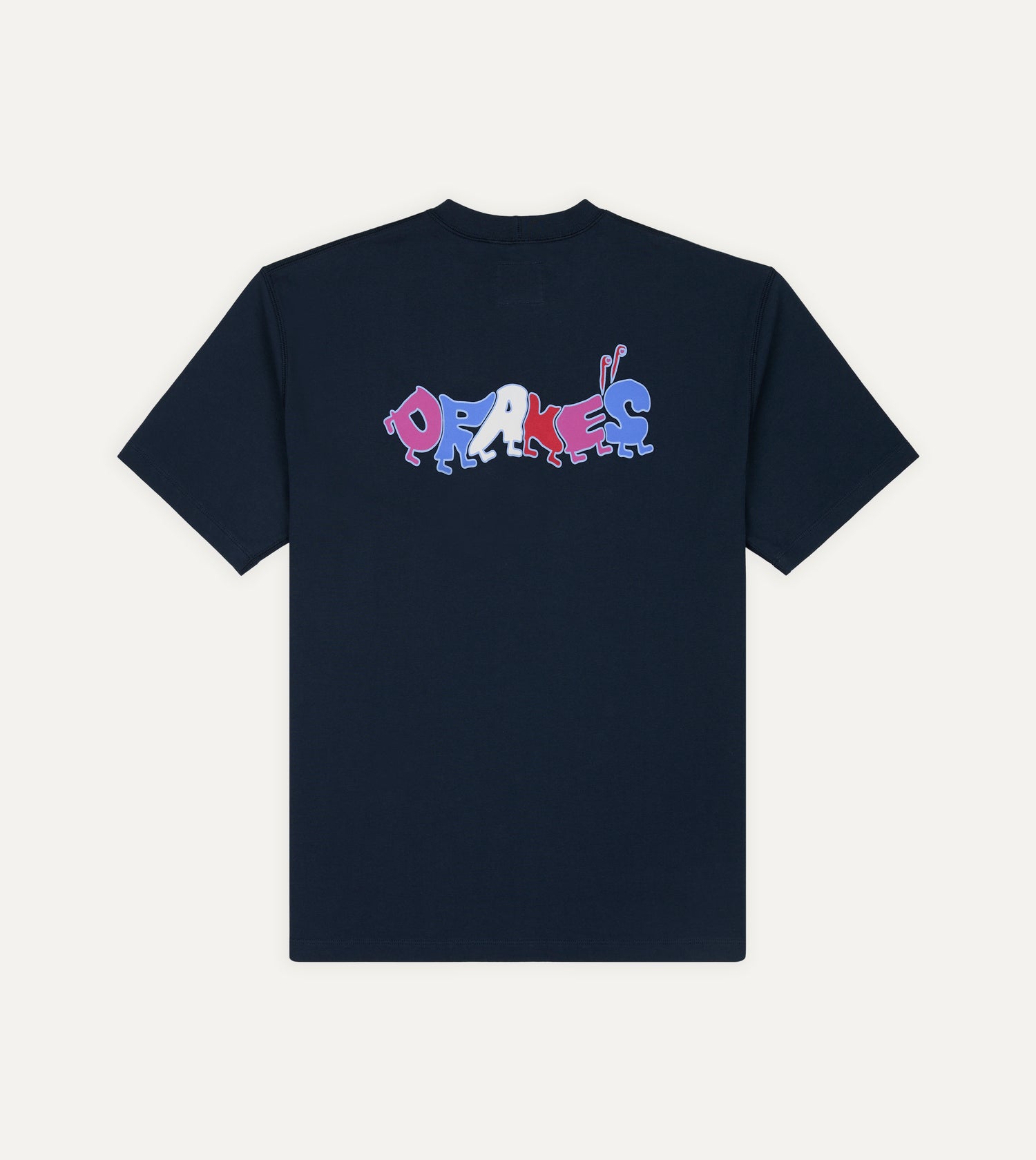 Navy 'Caterpillar' Print Short-Sleeve Hiking T-Shirt