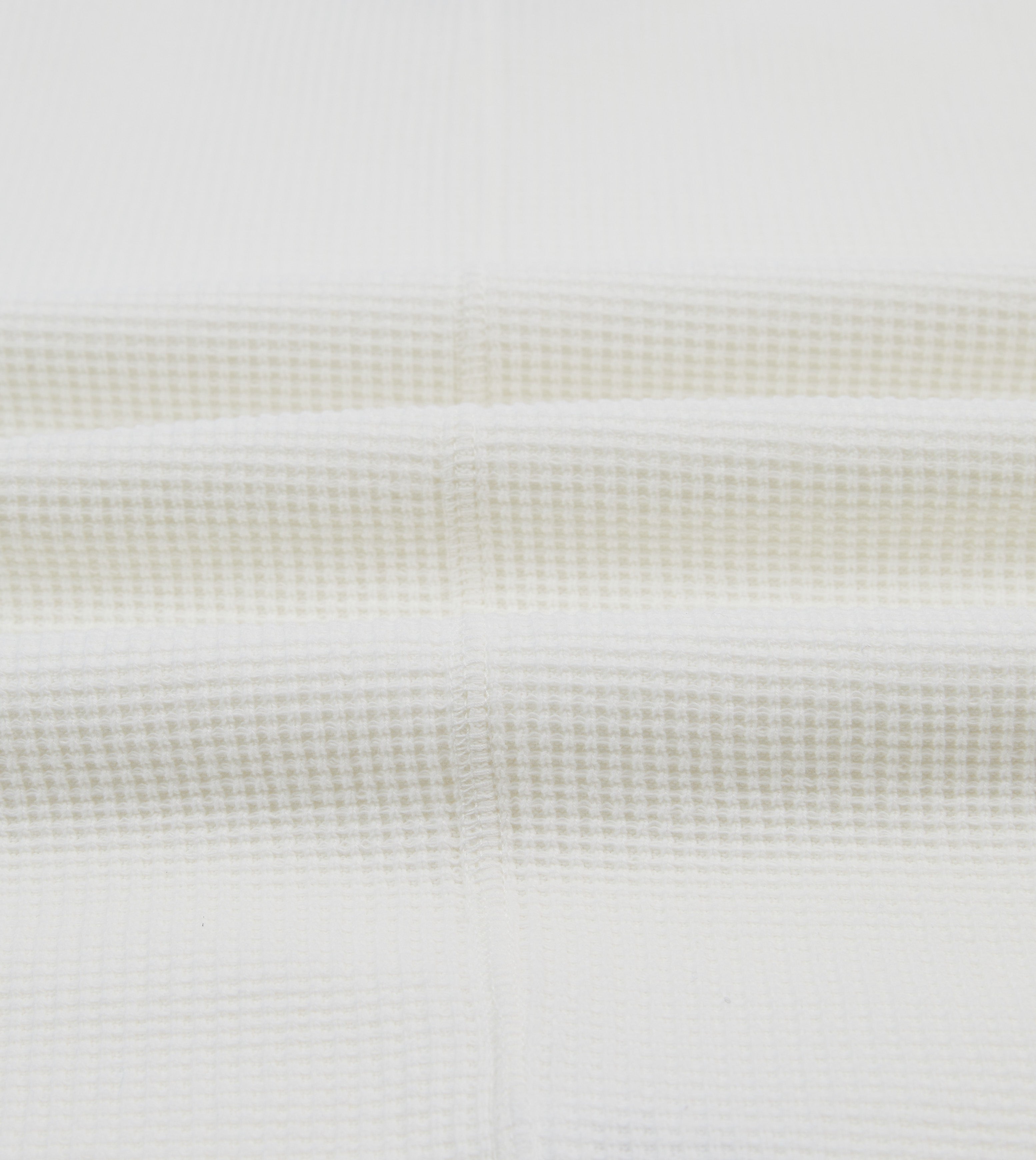 White Waffle Knit Long-Sleeve Hiking T-Shirt