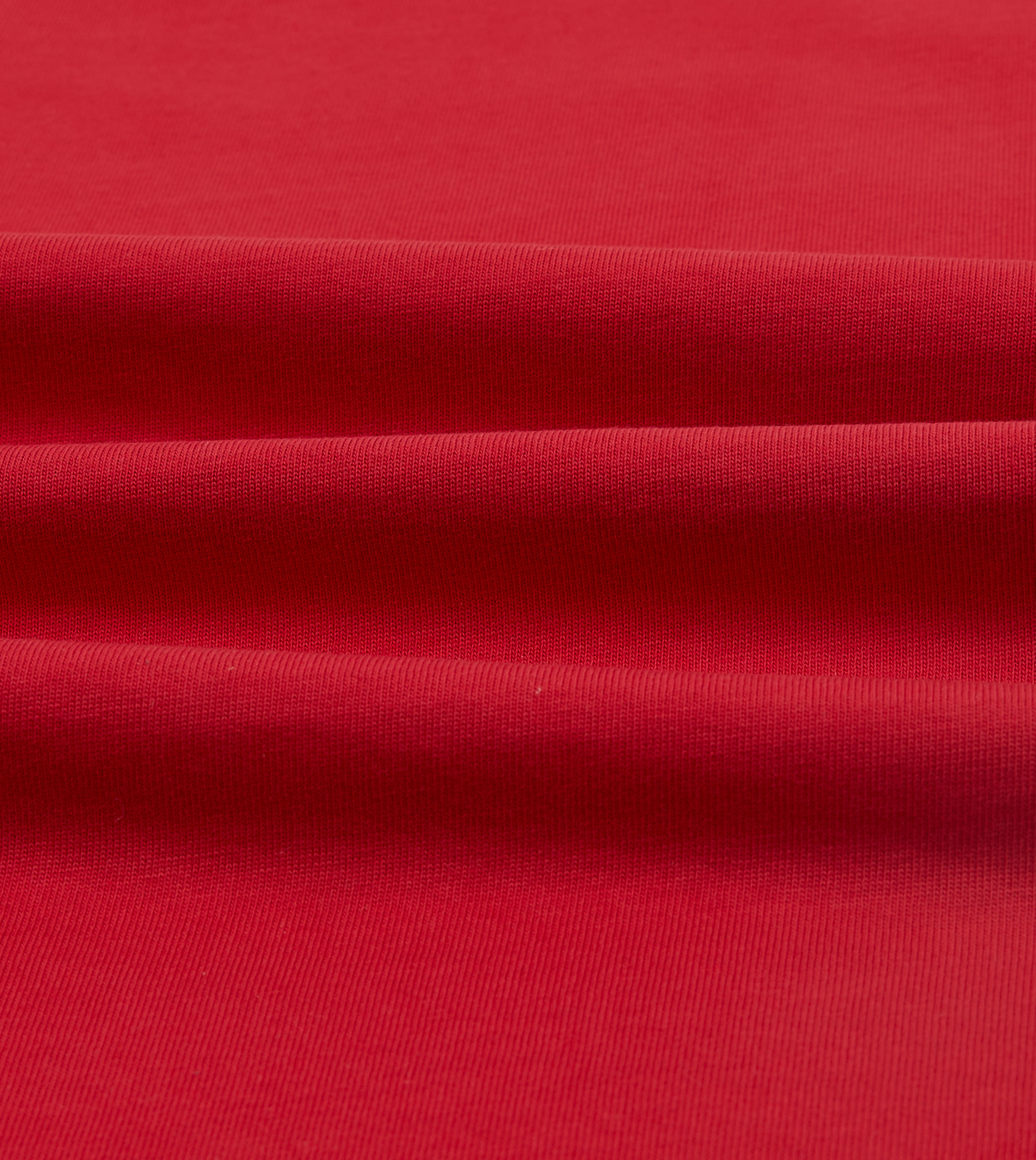 Red and Ecru Long Sleeve Raglan T-Shirt