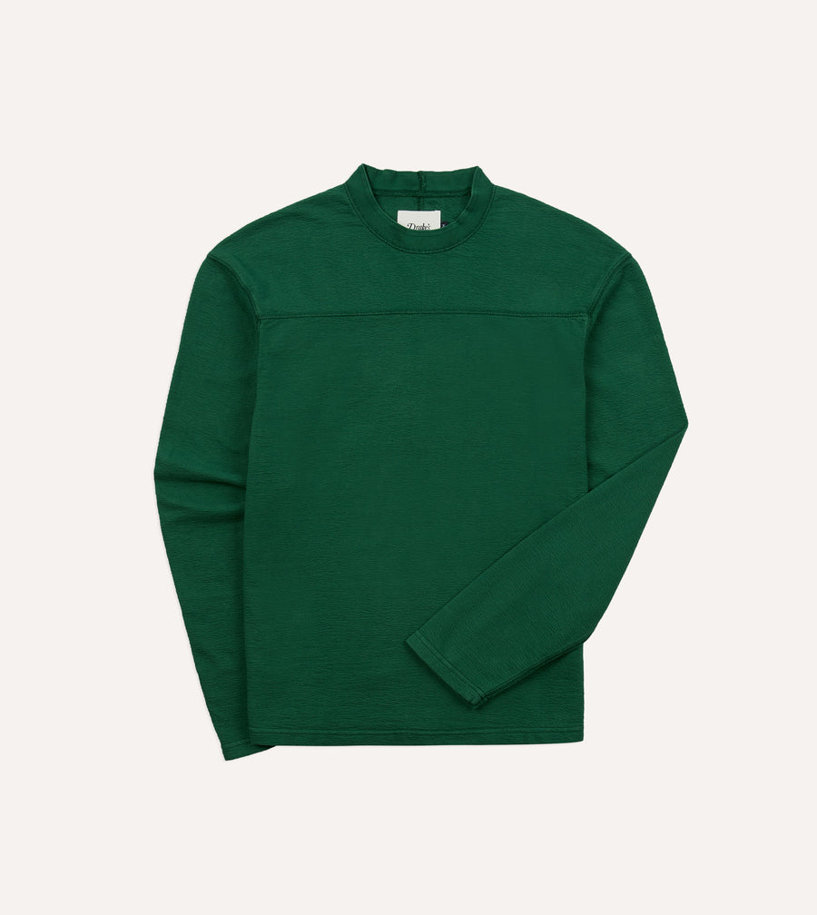 Green ’77’ Appliqué Panelled Cotton Training T-Shirt