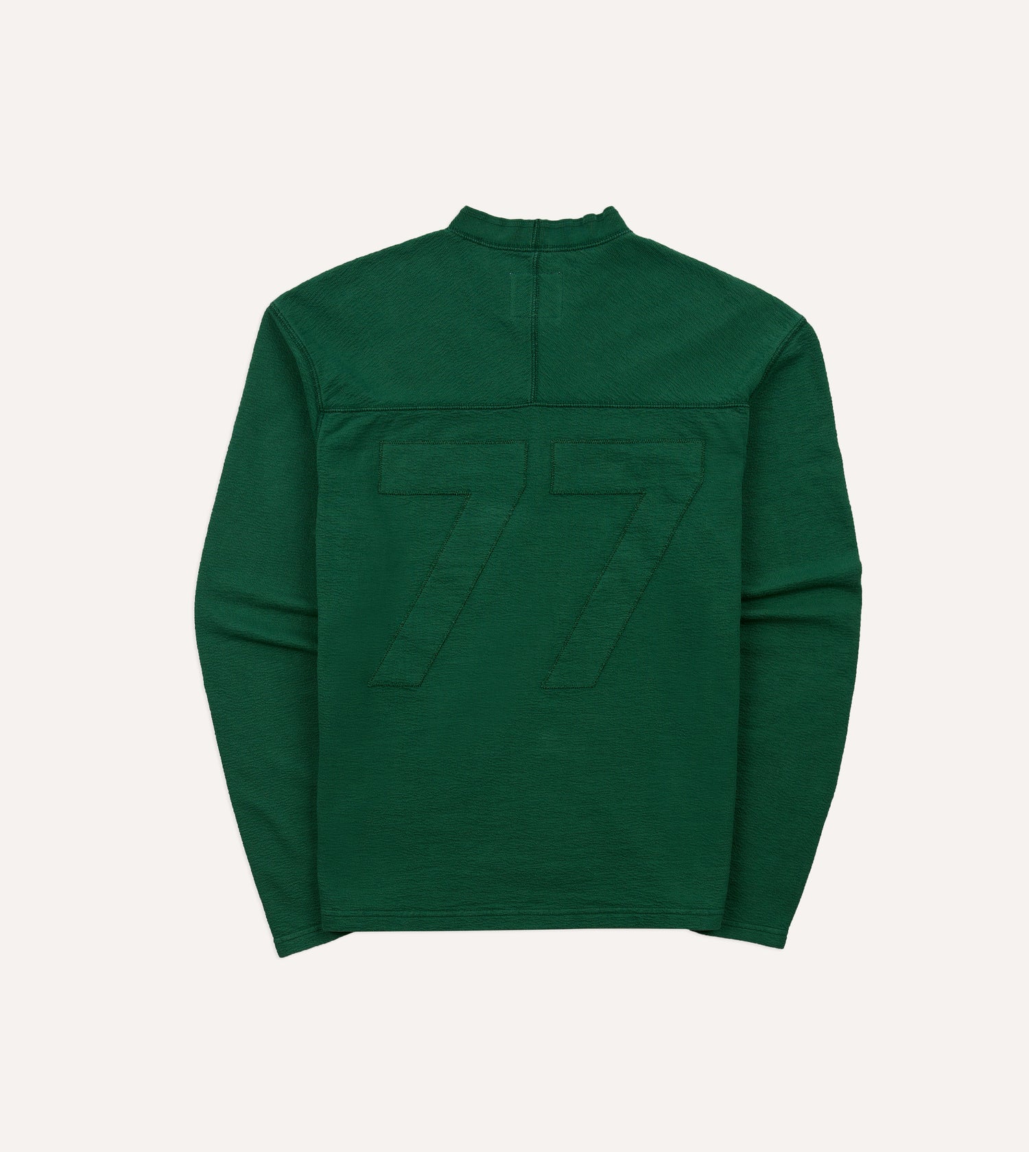 Green ’77’ Appliqué Panelled Cotton Training T-Shirt
