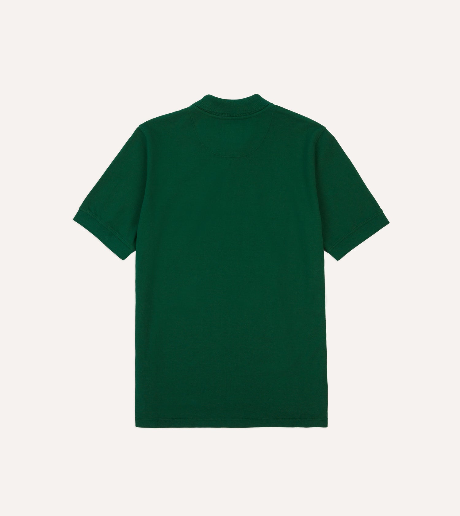 Green Piqué Cotton Polo Shirt