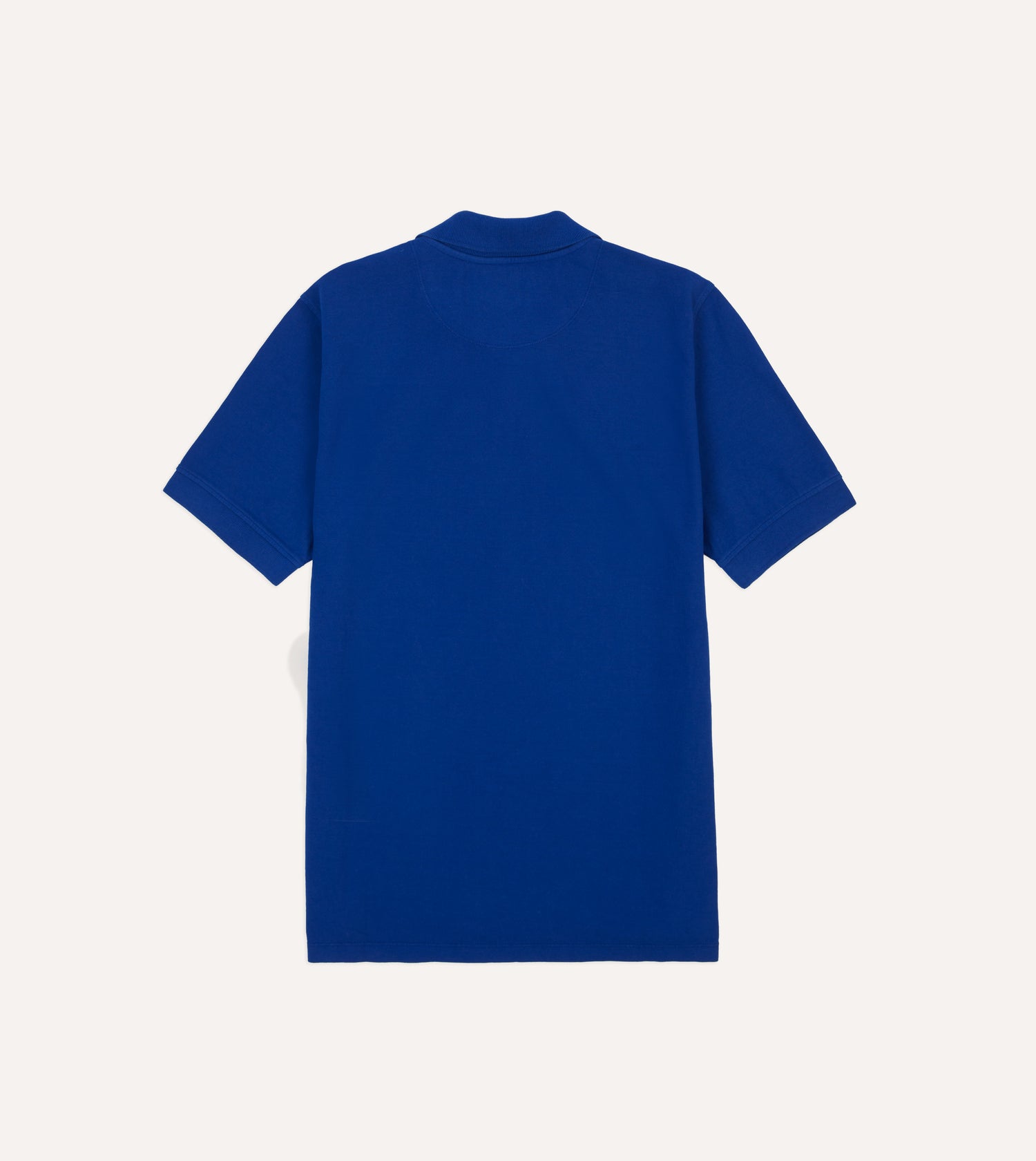 Blue Piqué Cotton Polo Shirt