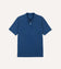 Washed Indigo Piqué Cotton Polo Shirt