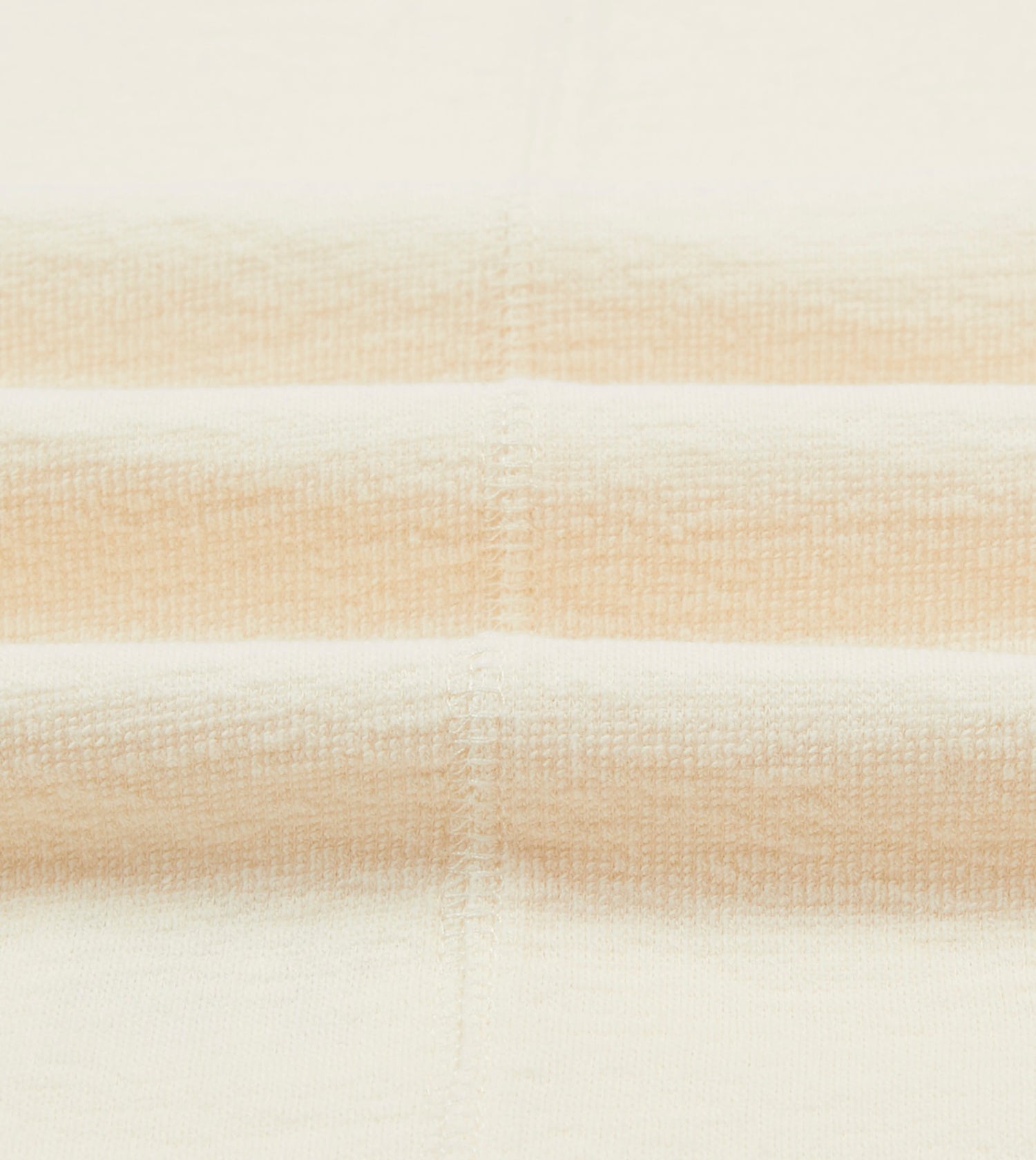 Ecru Cotton Long-Sleeve Mock Neck Hiking T-Shirt