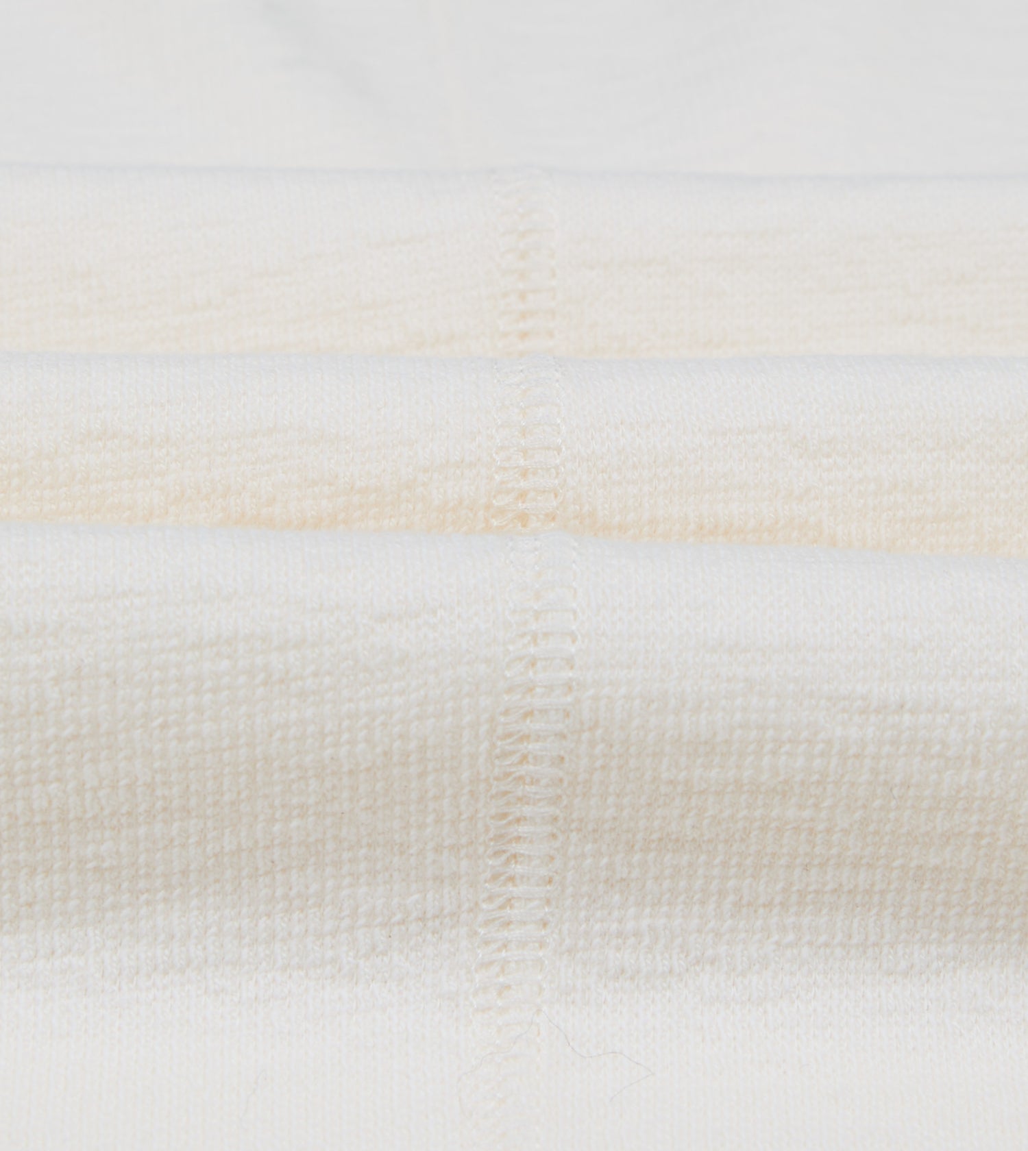 Antique White Cotton Long-Sleeve Mock Neck Hiking T-Shirt