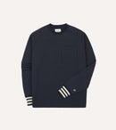 Navy Heavy Cotton Crew Neck Hiking T-Shirt