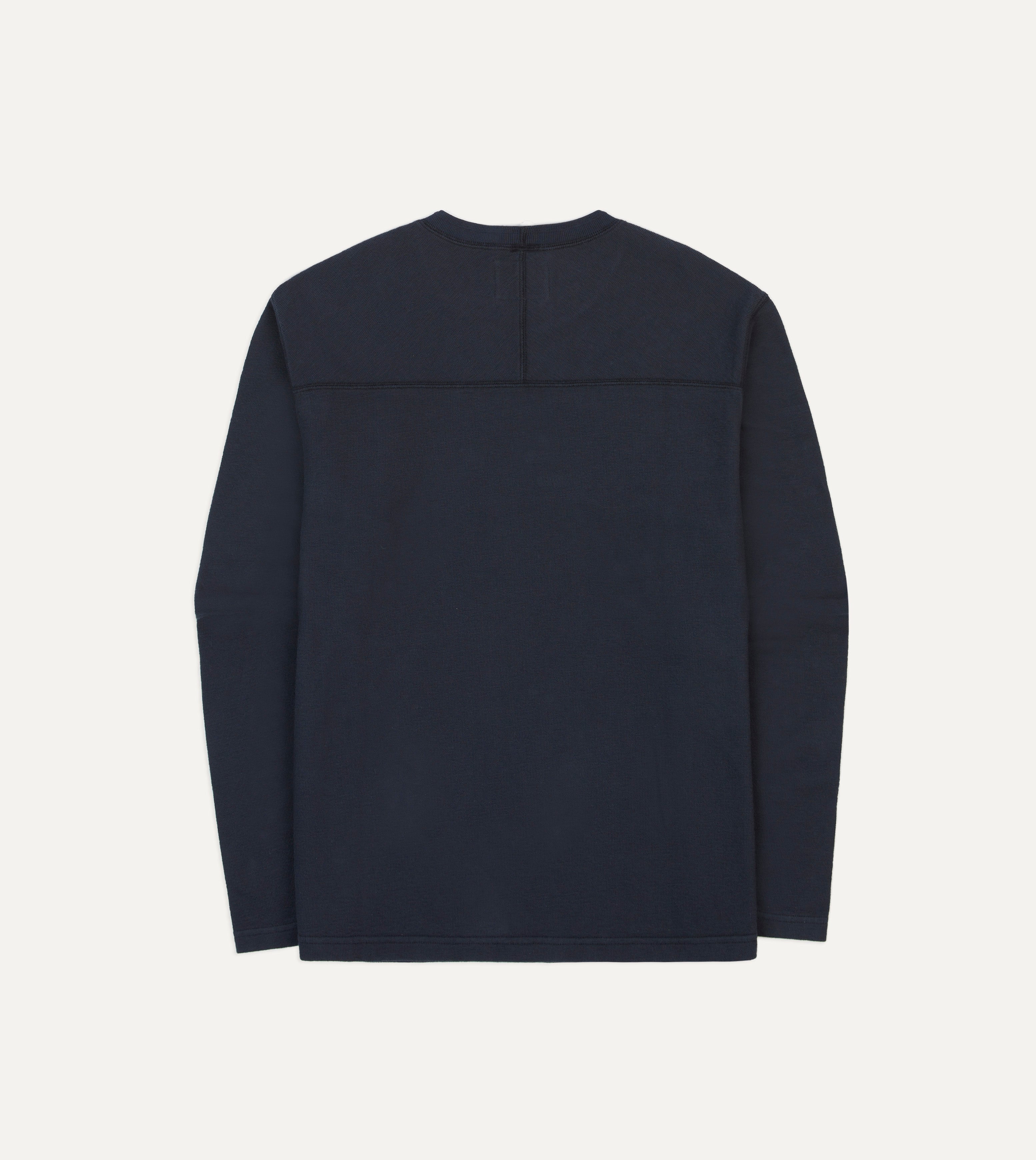 Navy Panelled Cotton Training T-Shirt