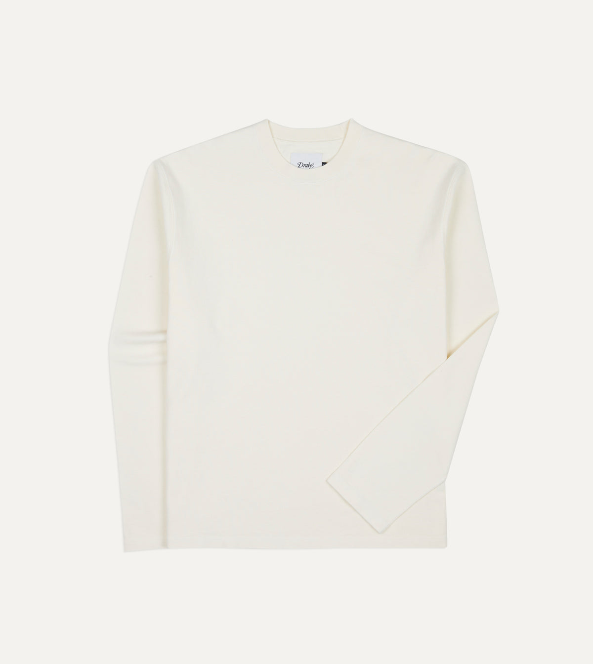 Antique White Cotton Long-Sleeve Hiking T-Shirt