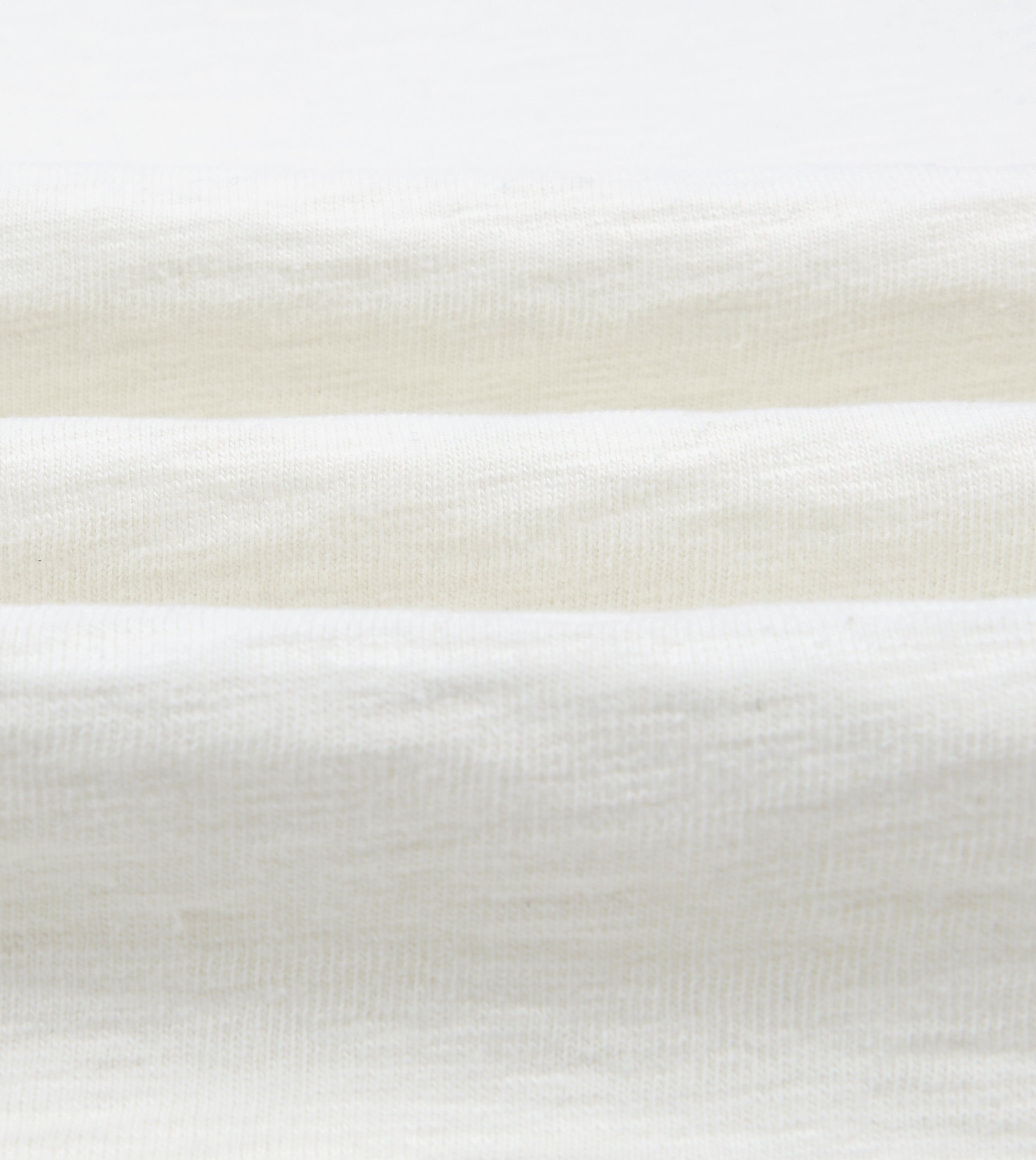 Ecru and Green Chevron Cotton Rugby Shirt