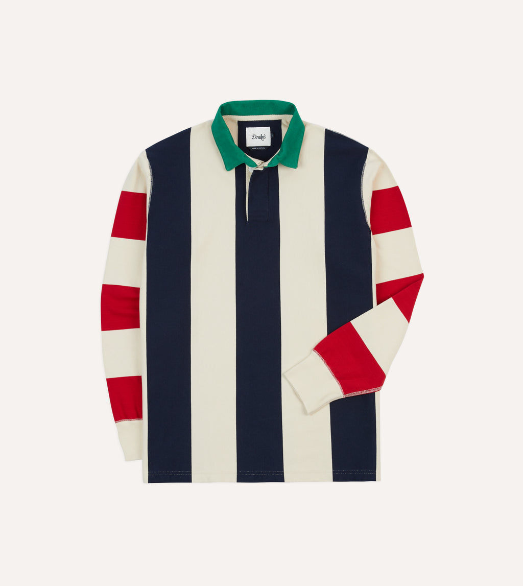 BELVET Striped Rugby Shirt 即完品 Striped Rugby Shirt – BELVET