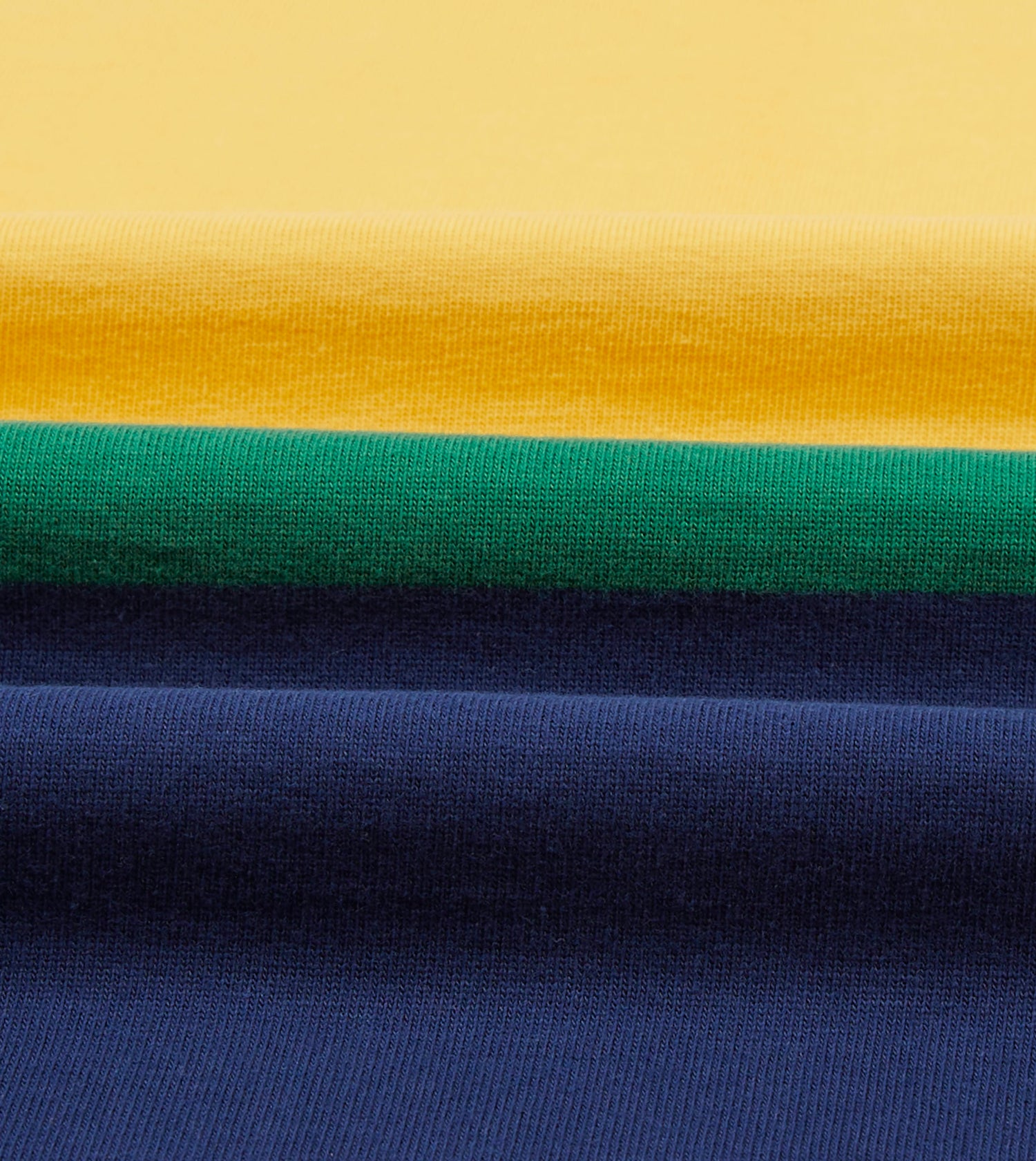 Pink, Green, Yellow and Navy Multi Stripe Cotton Rugby Shirt