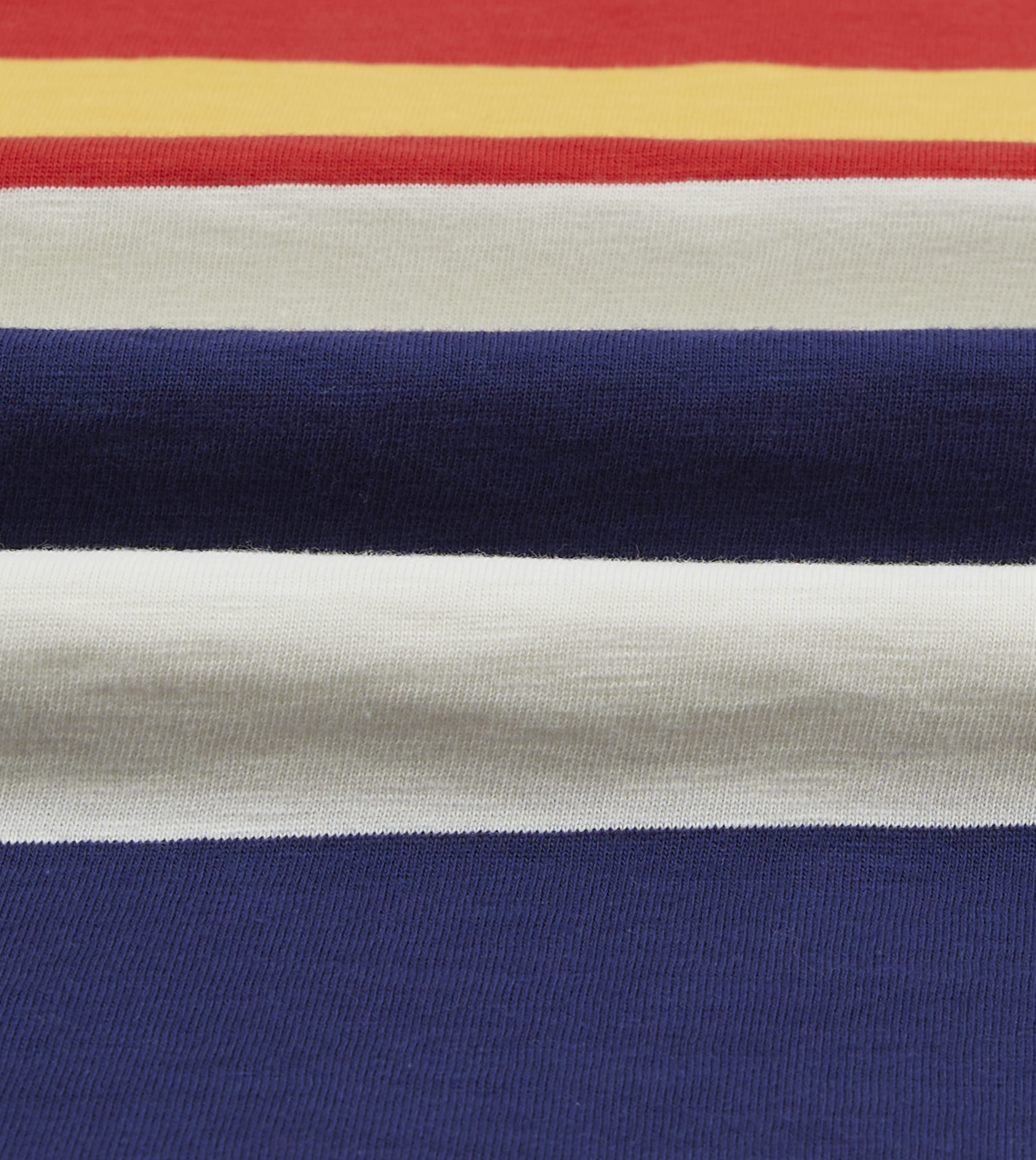 Multi Stripe Flamé Cotton Rugby Shirt