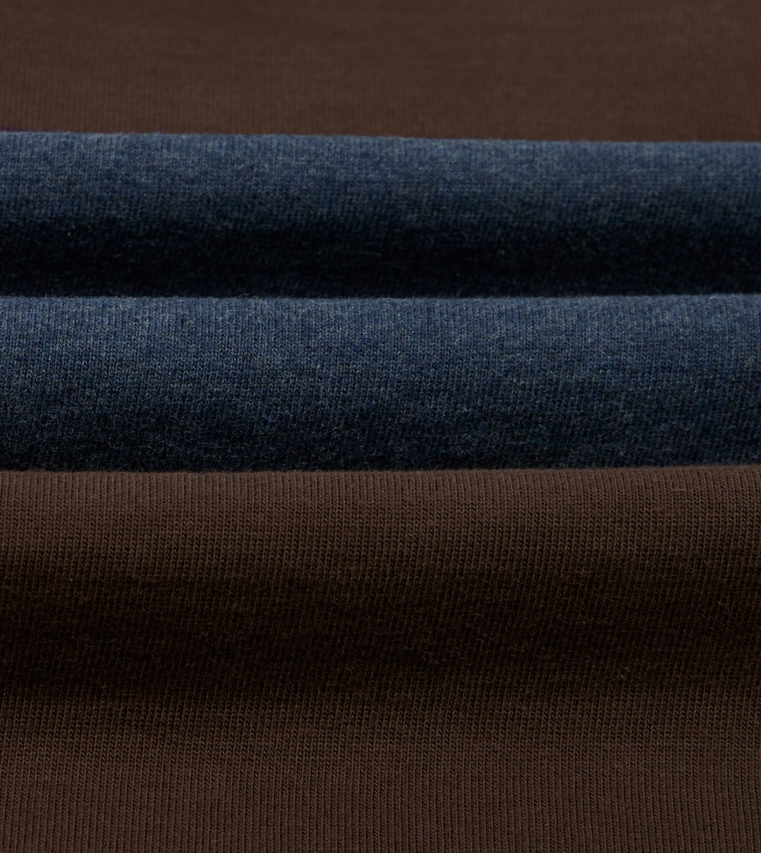 Drake's by A. Levine Brown and Blue Centre Stripe Cotton Rugby Shirt