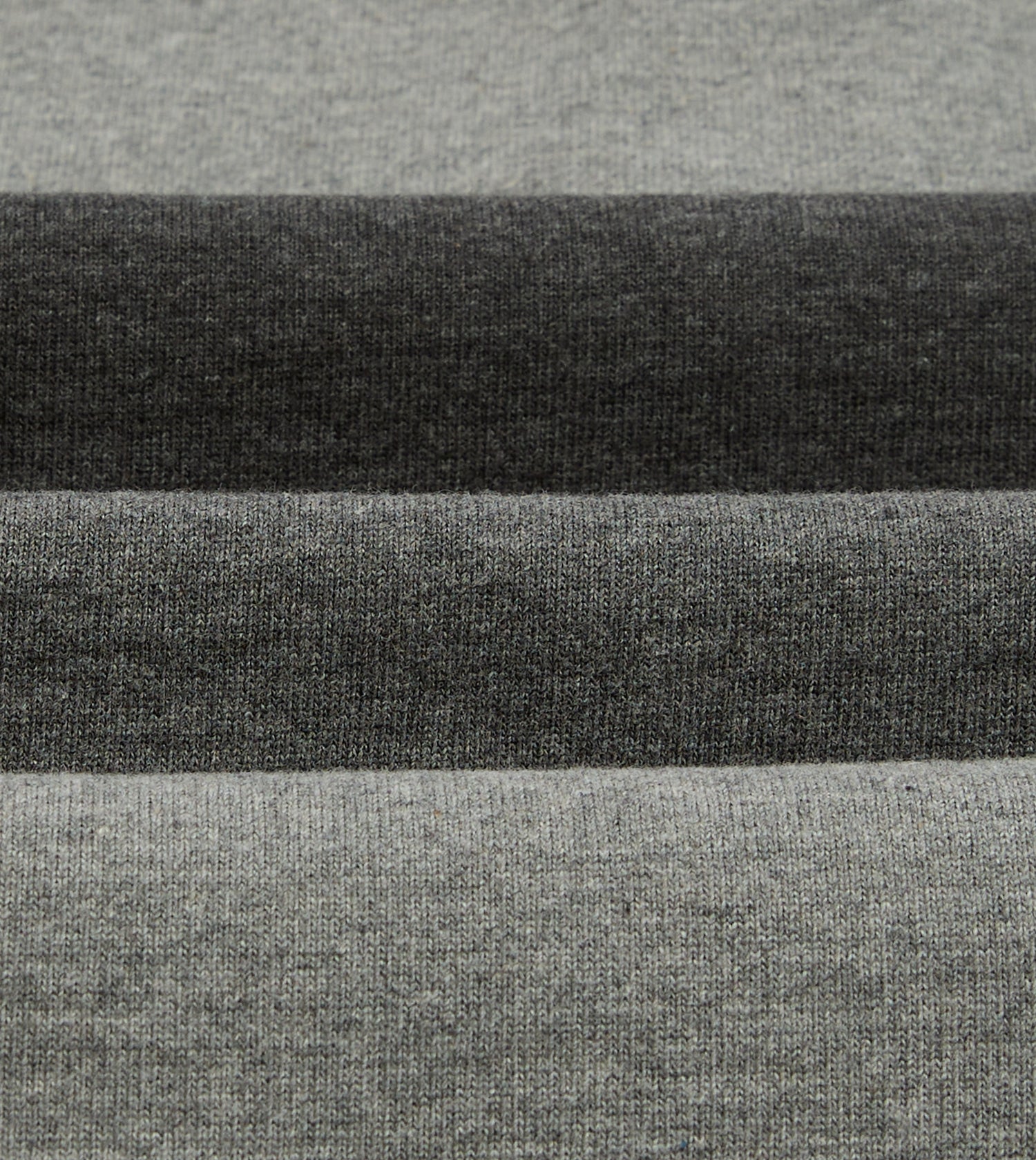 Grey Melange Centre Stripe Cotton Rugby Shirt