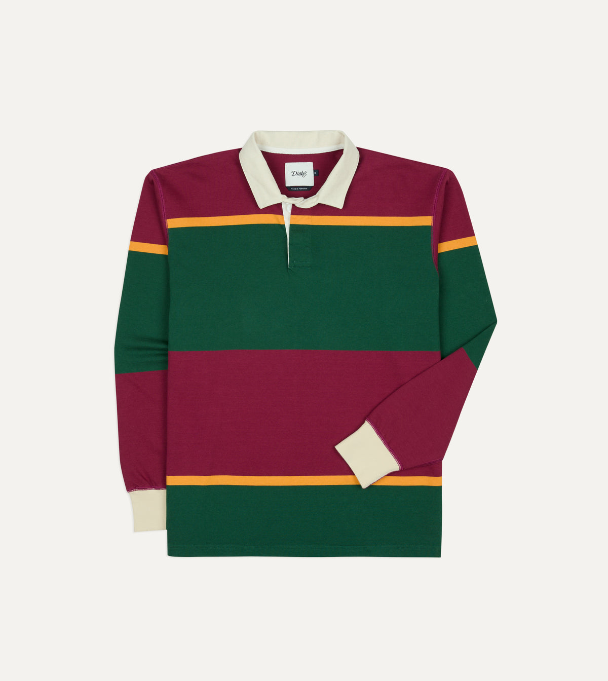 Pink, Green and Yellow Multi Stripe Cotton Rugby Shirt