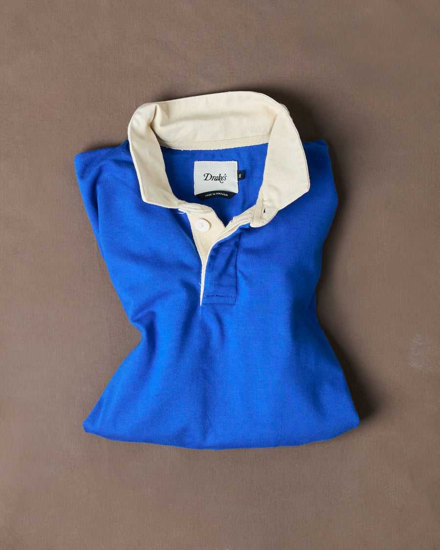 Blue Cotton Rugby Shirt