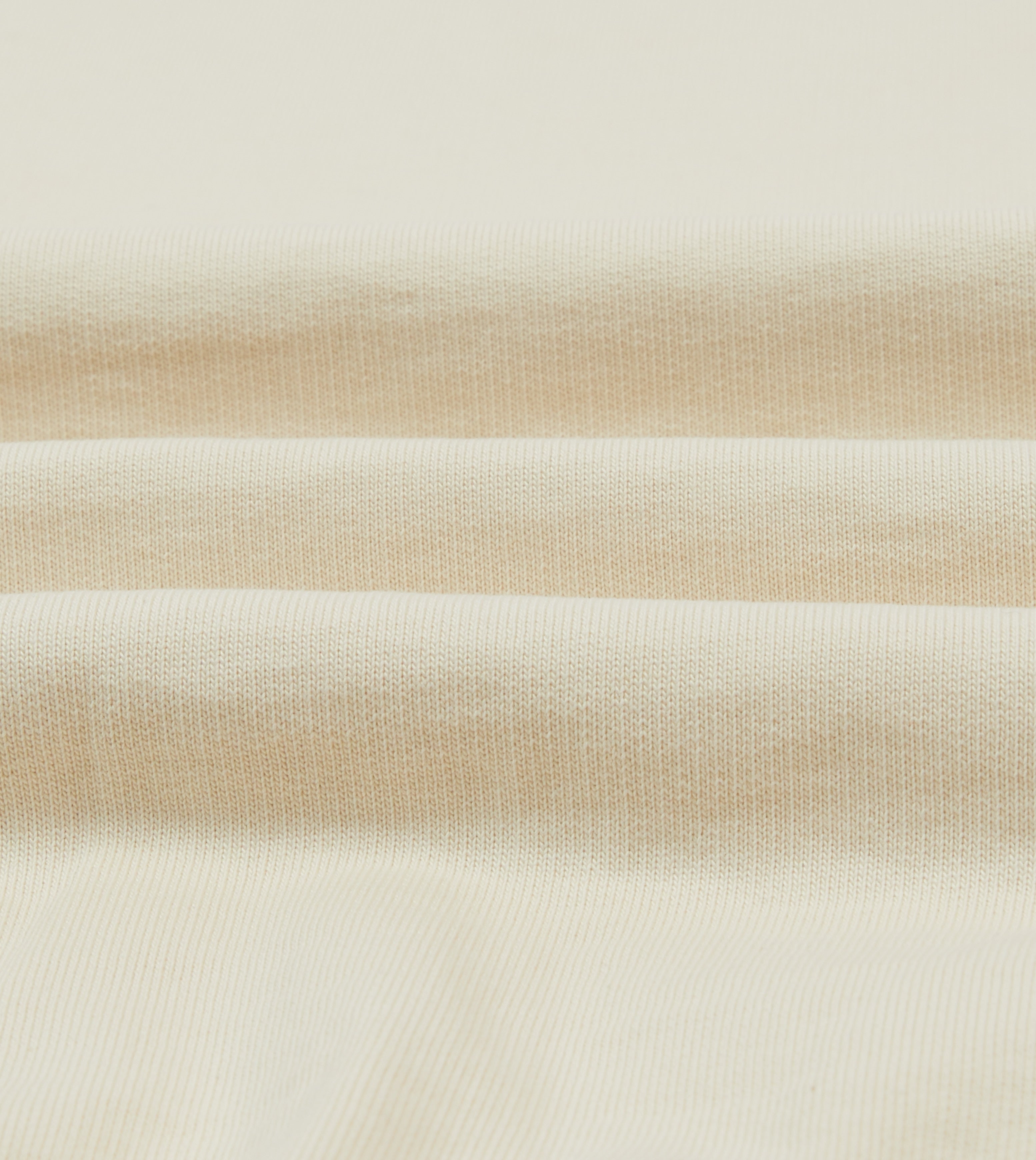 Ecru, Navy and Yellow Striped Rib Cotton Jersey Sweatshirt