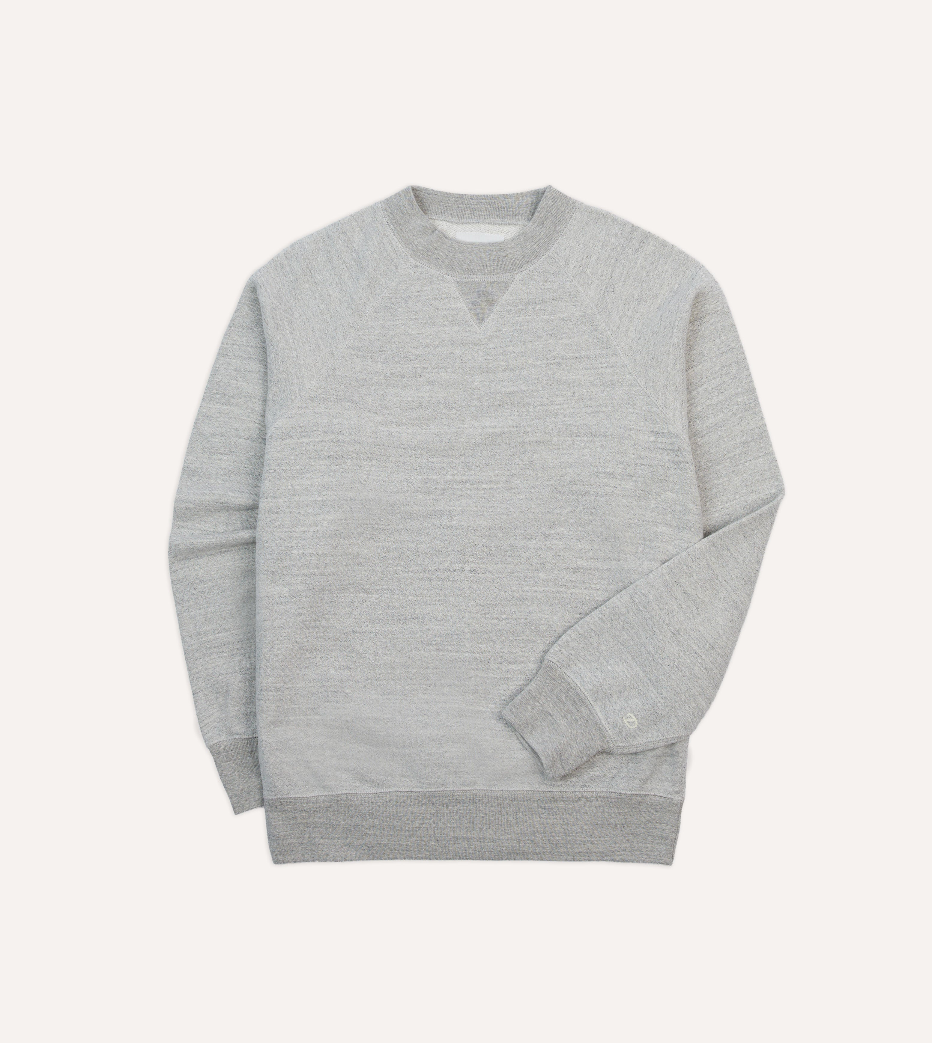 Grey Melange Cotton Sweatshirt