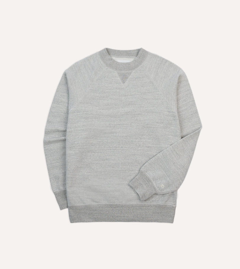 Grey Melange Cotton Sweatshirt