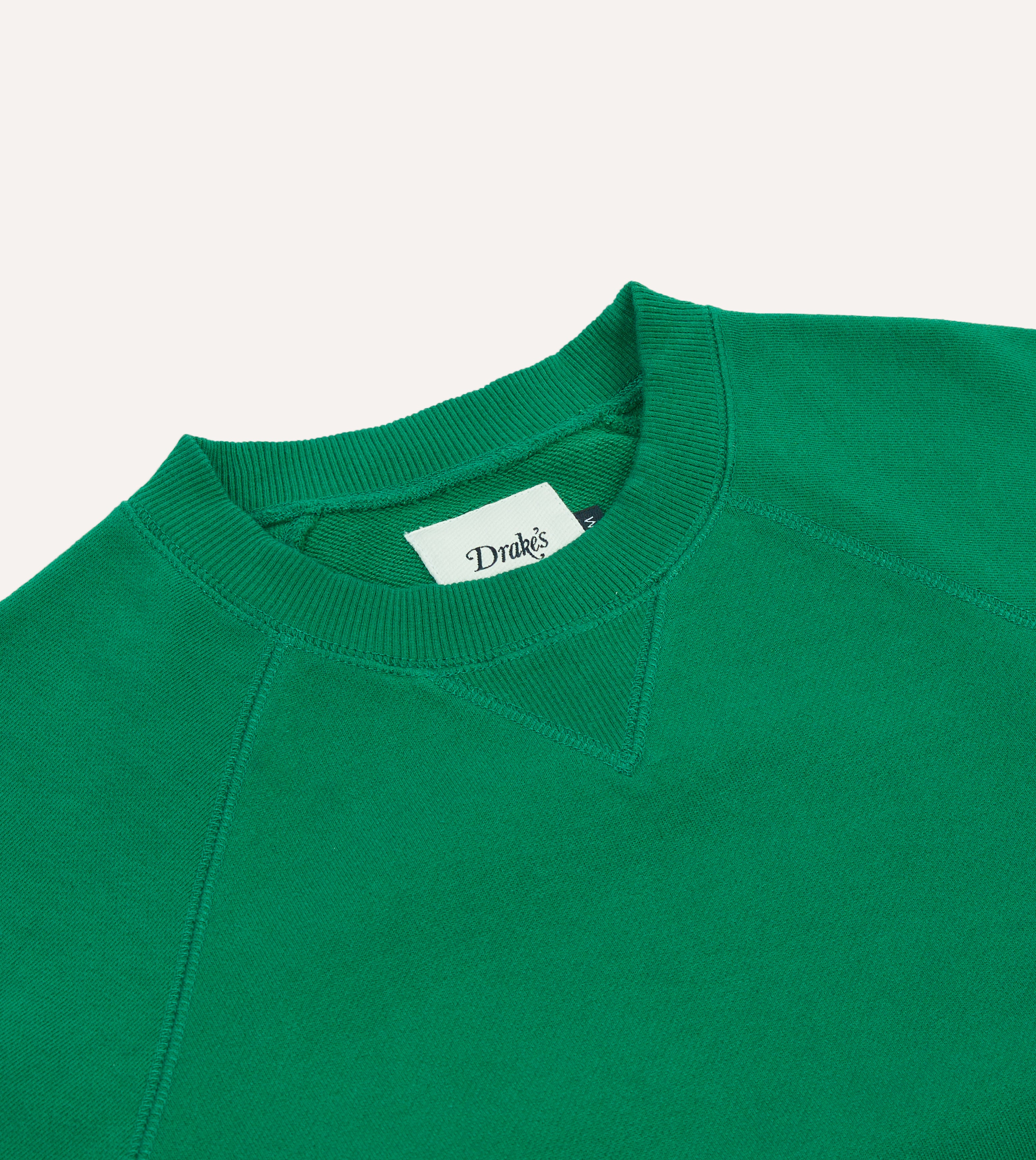 Green Cotton Cashmere Sweatshirt – Drakes US