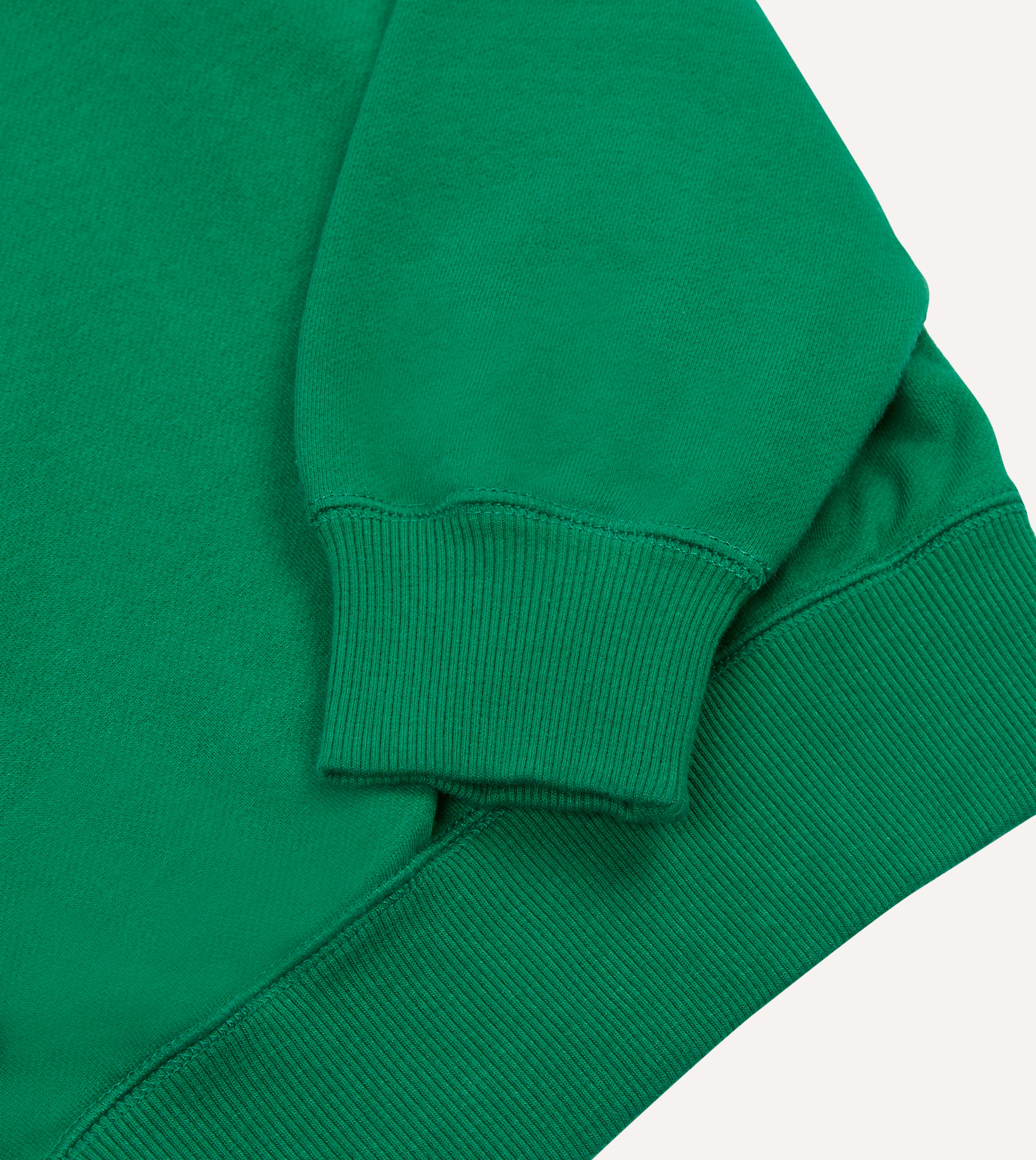 Green Cotton Cashmere Sweatshirt – Drakes US