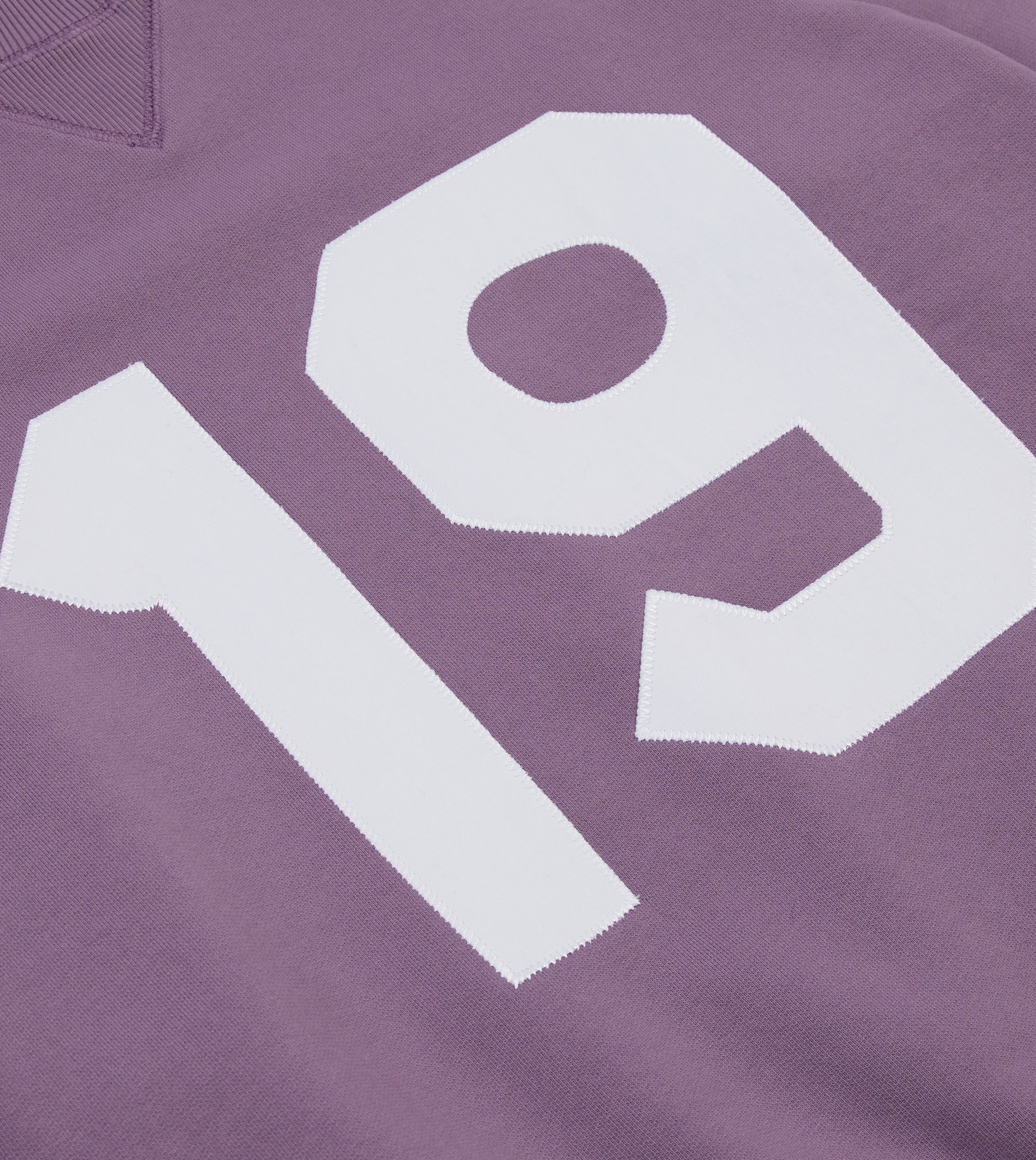 Lilac ‘1977’ Appliqué Cotton Sweatshirt