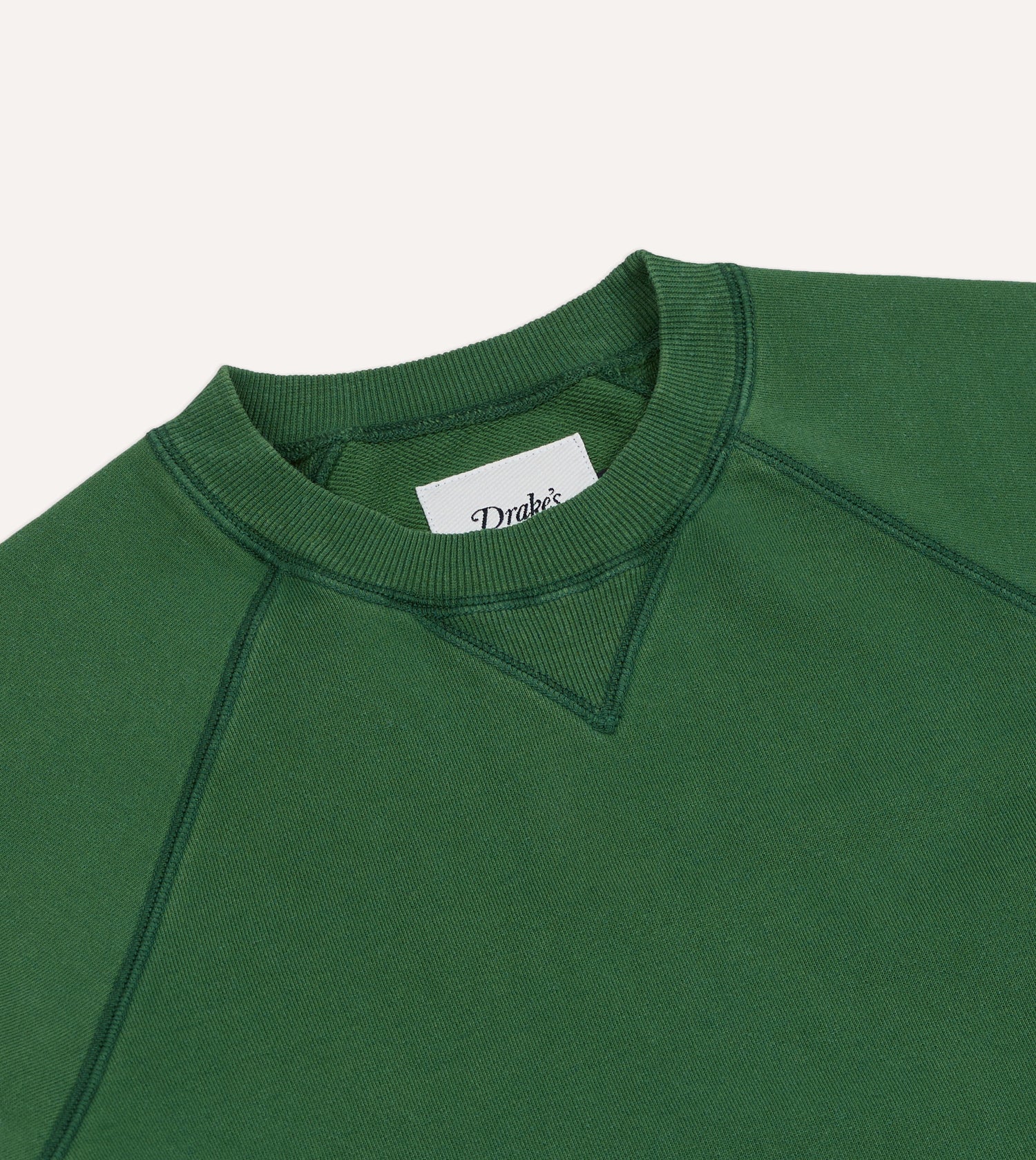 Green Cotton-Hemp Raglan Sweatshirt