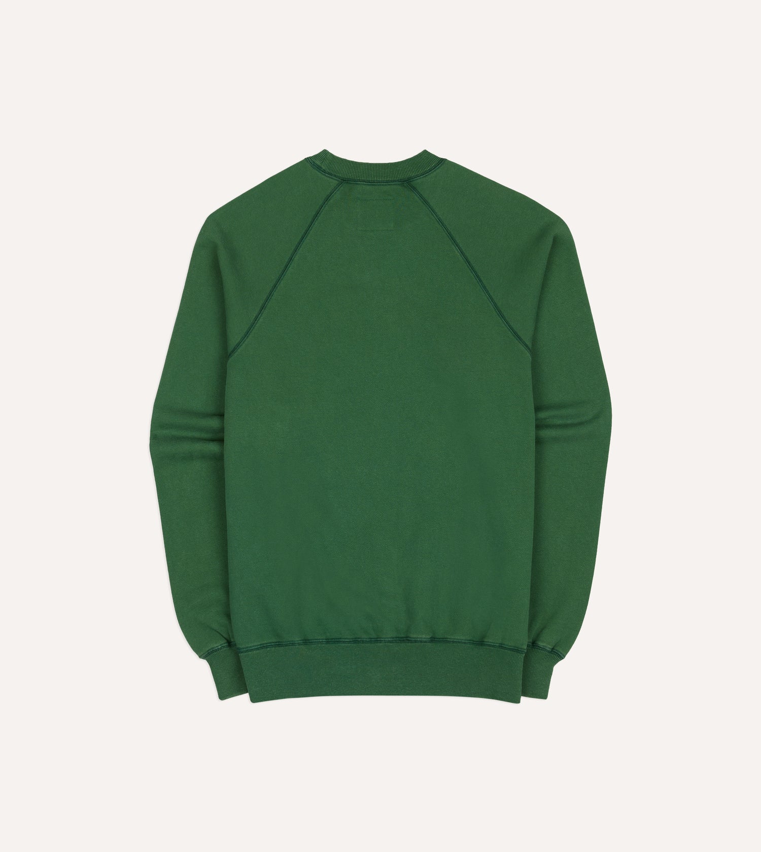 Green Cotton-Hemp Raglan Sweatshirt