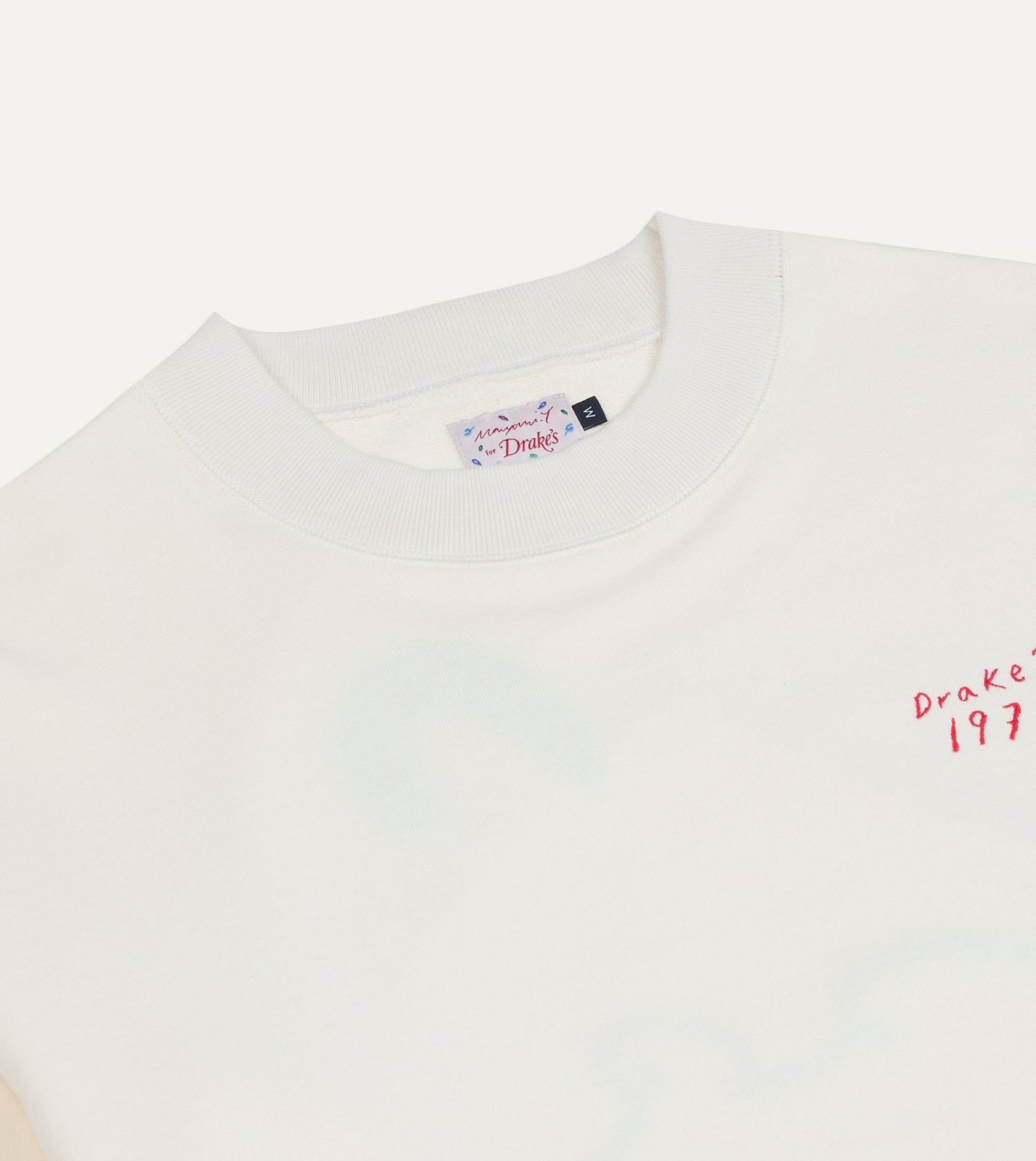 Mayumi Y. for Drake’s Embroidered Cotton Sweatshirt