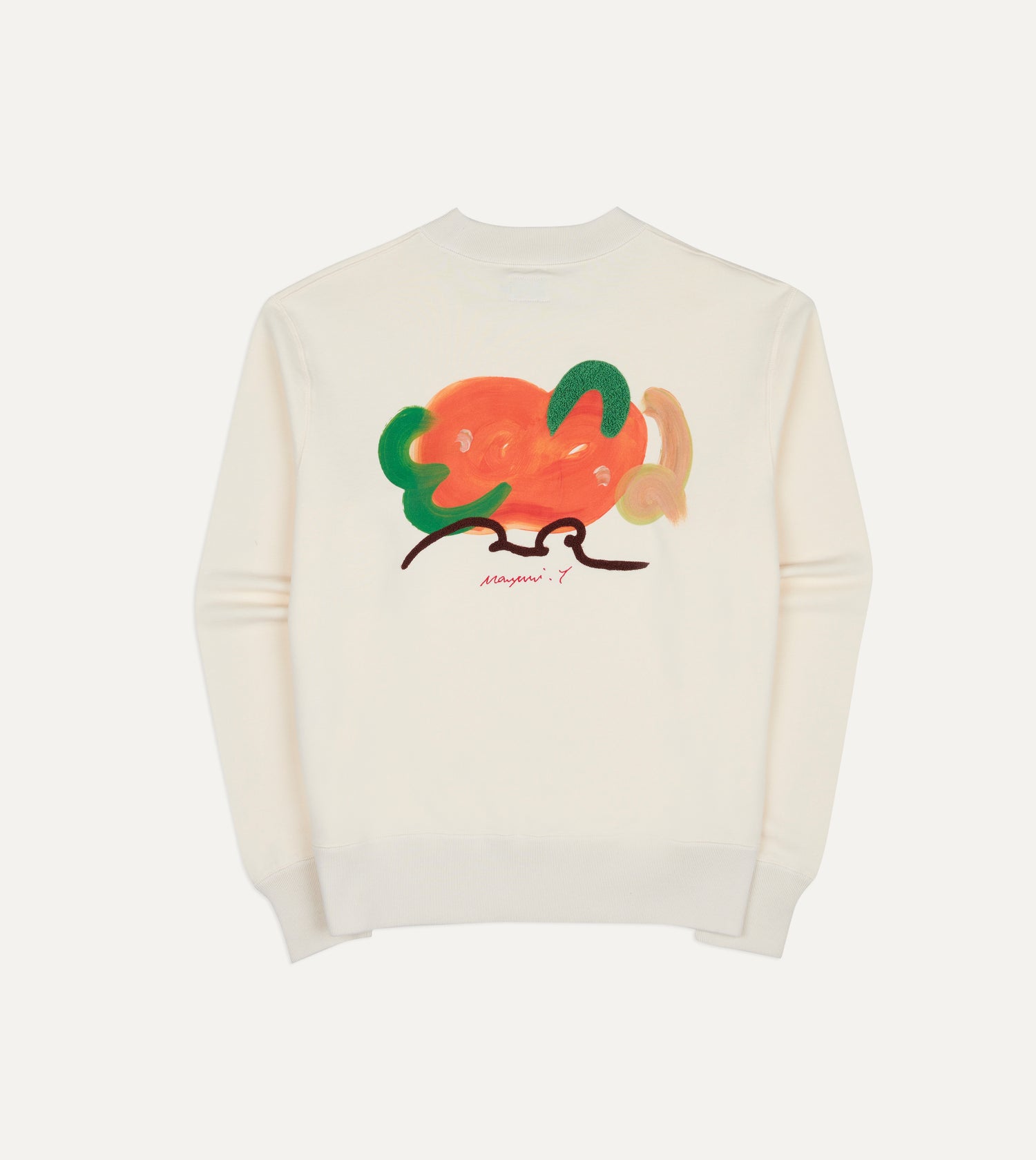 Mayumi Y. for Drake’s Embroidered Cotton Sweatshirt