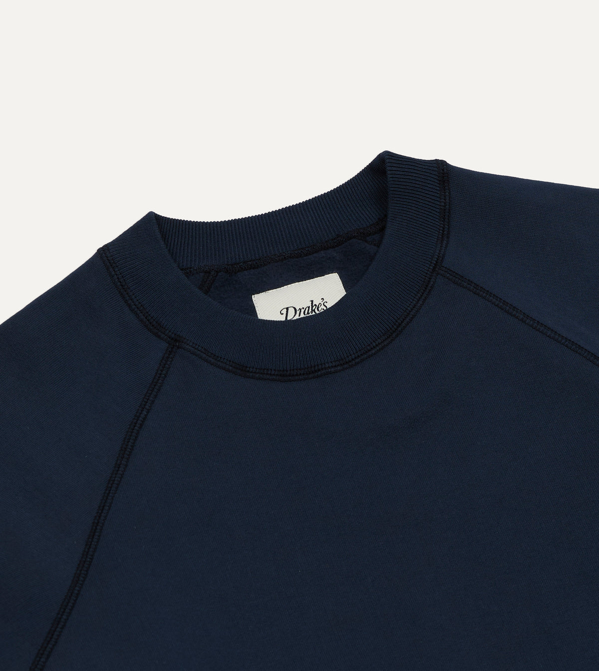 Navy Cotton Raglan Sweatshirt