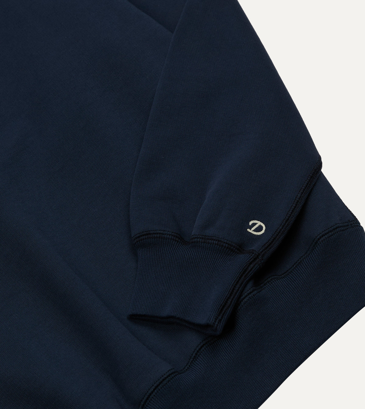 Navy Cotton Raglan Sweatshirt