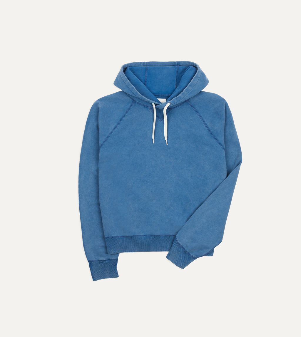 Sweatshirt Drakes Hooded – Cotton US Indigo