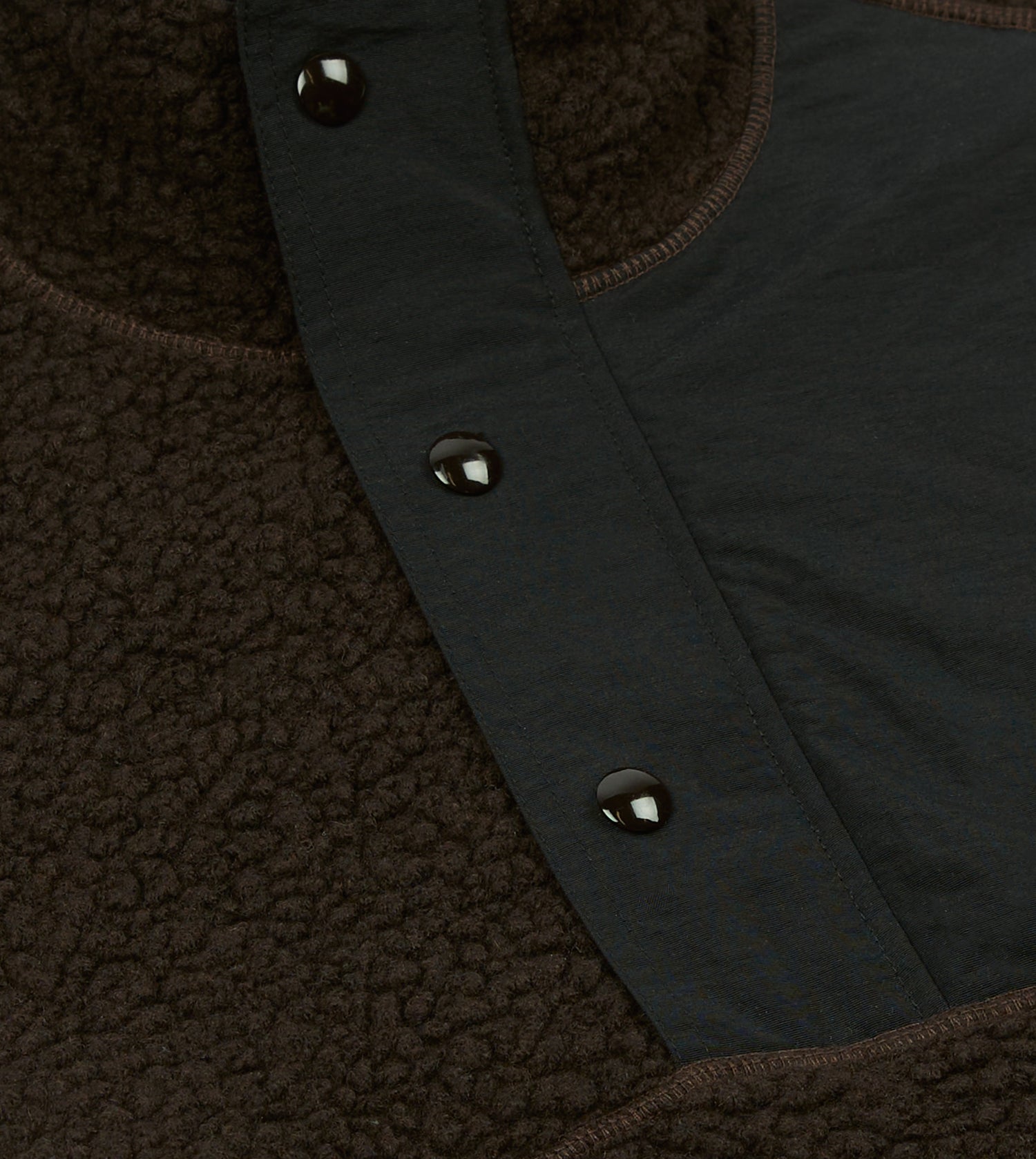 Drake's by A. Levine Boucle Wool Half-Zip Fleece Jacket