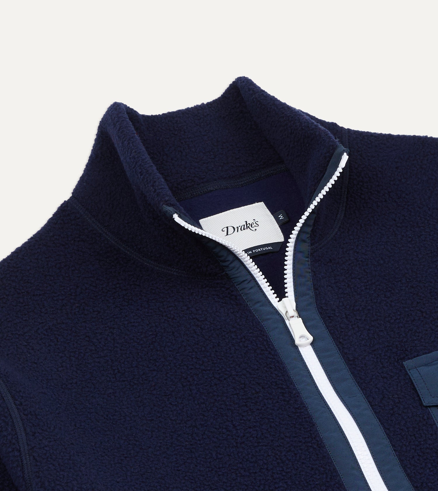 Navy Half-Zip Fleece Jacket