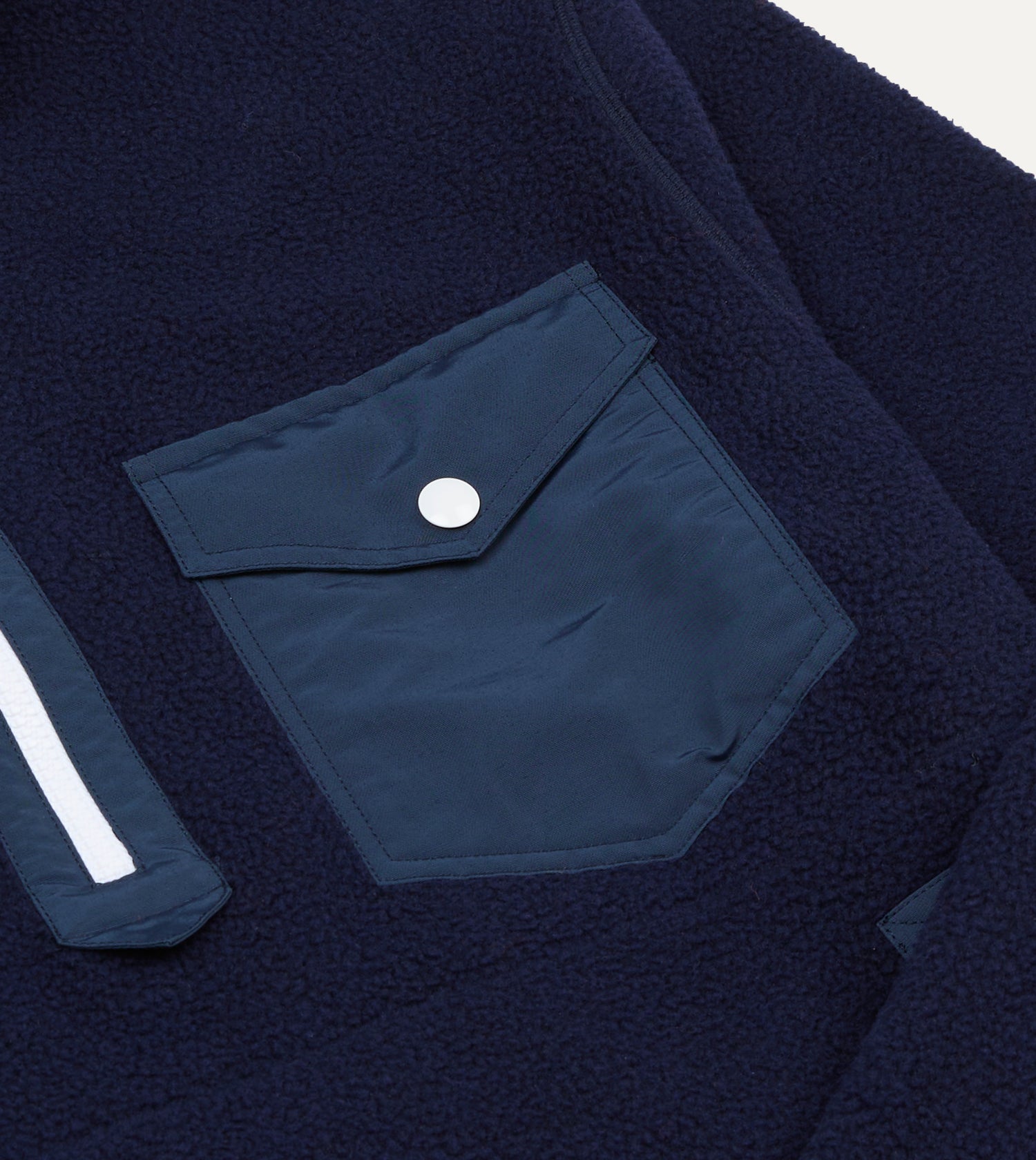 Navy Half-Zip Fleece Jacket