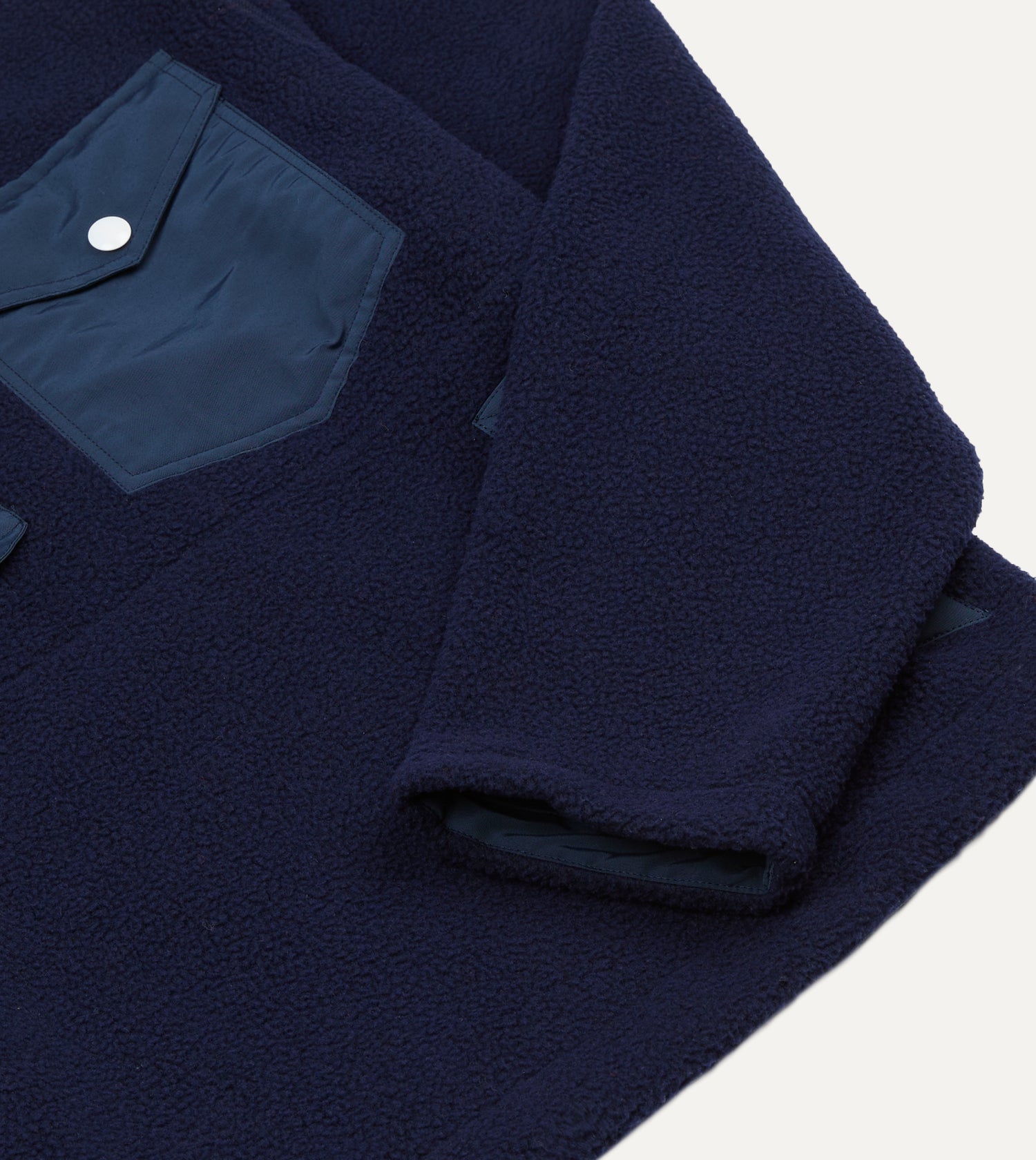 Navy Half-Zip Fleece Jacket