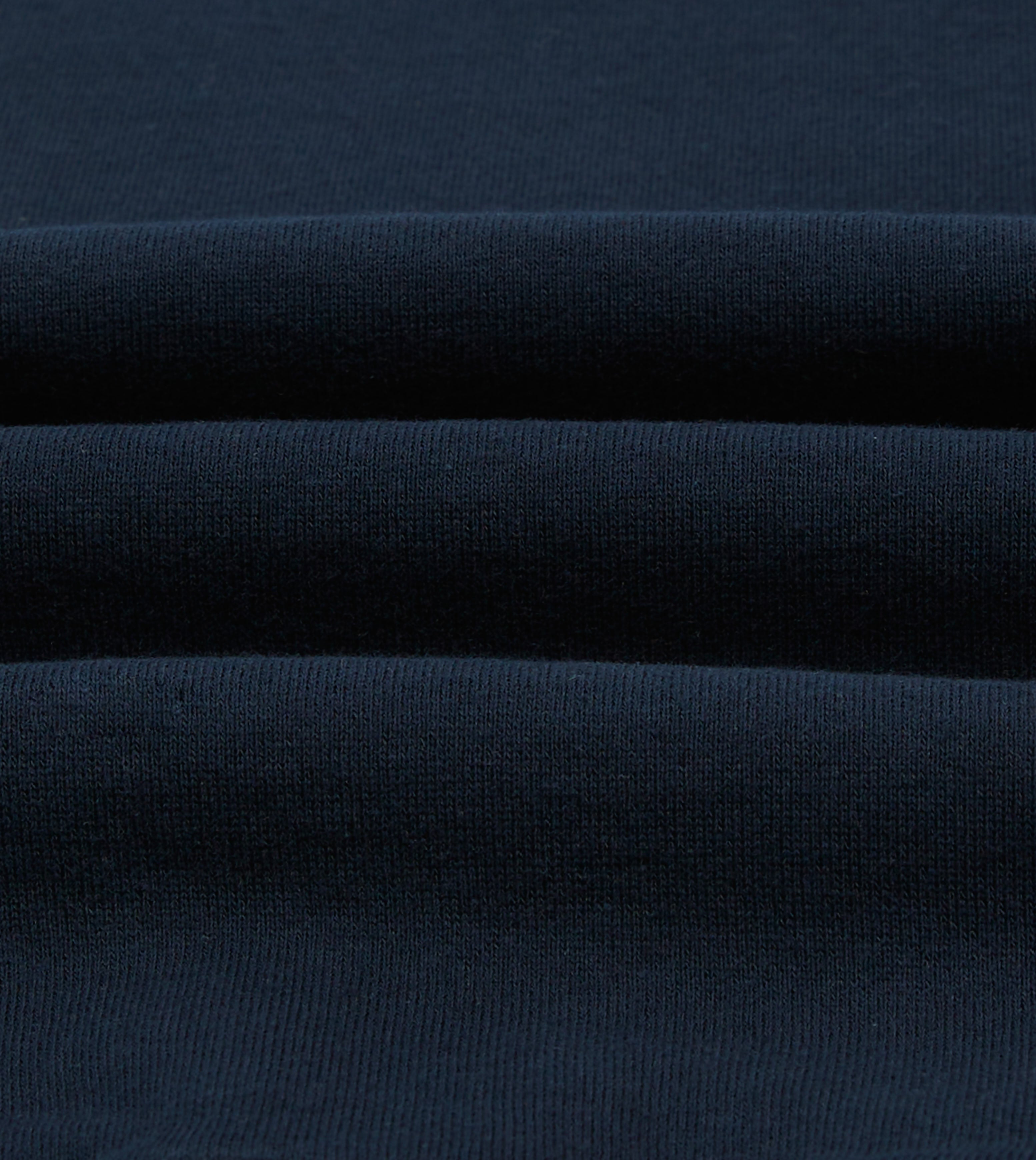 Navy Cotton Half-Zip Collared Sweatshirt – Drakes US