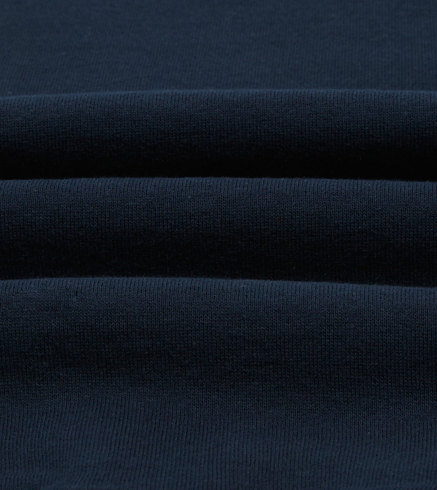 Navy Cotton Half-Zip Collared Sweatshirt